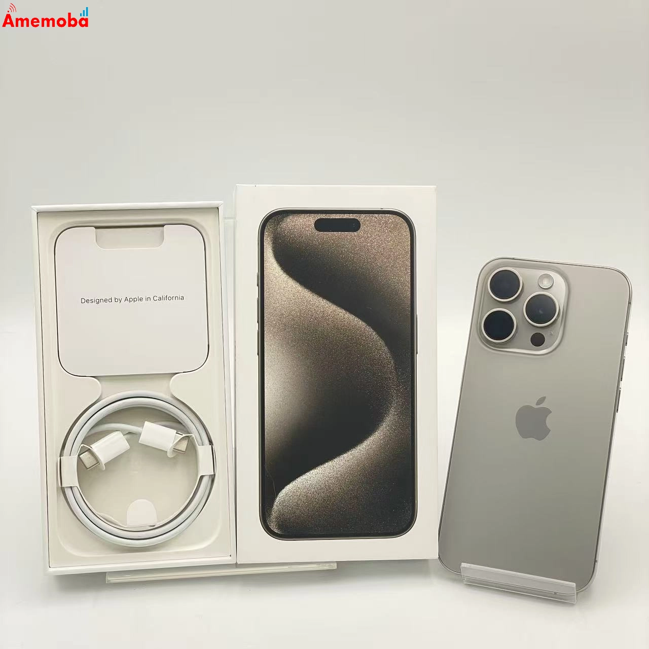 iPhone15 Pro 128GB ナチュラルチタニウム NTU93J/A Apple版SIMフリー 美品