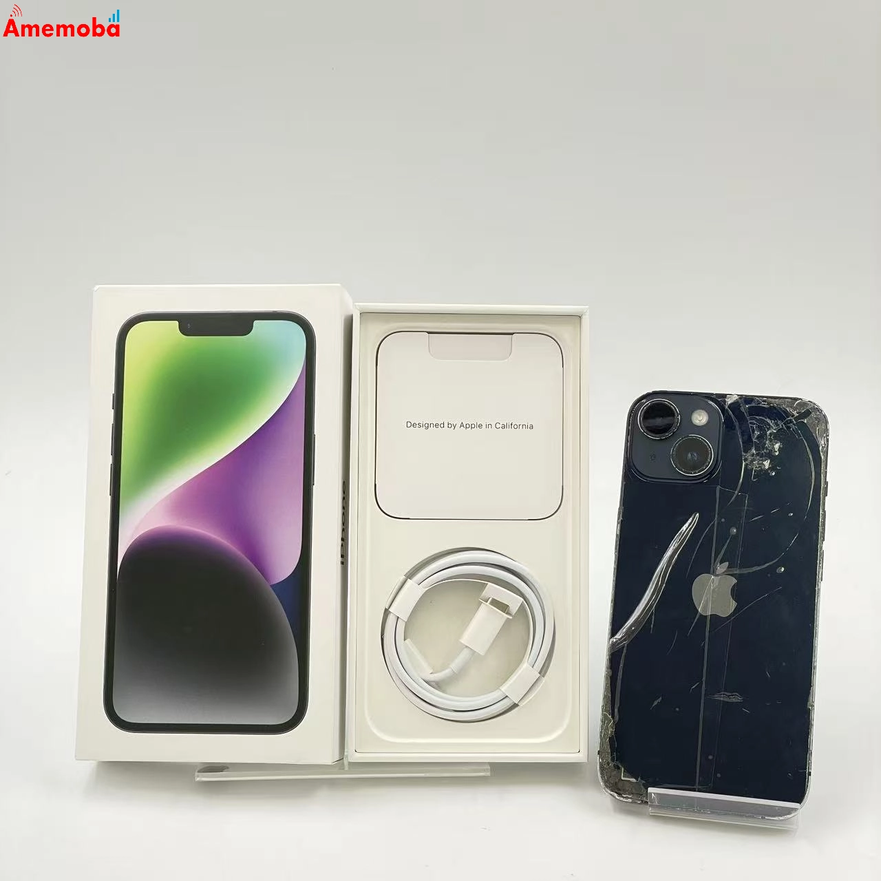 iPhone14 128GB ミッドナイト MPUD3J/A AU版SIMフリー ジャンク品