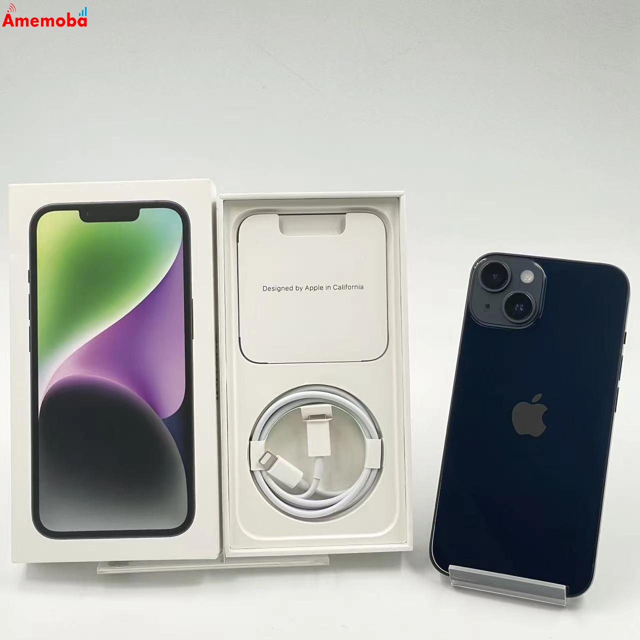iPhone14 128GB ミッドナイト MPUD3J/A AU版SIMフリー 美品