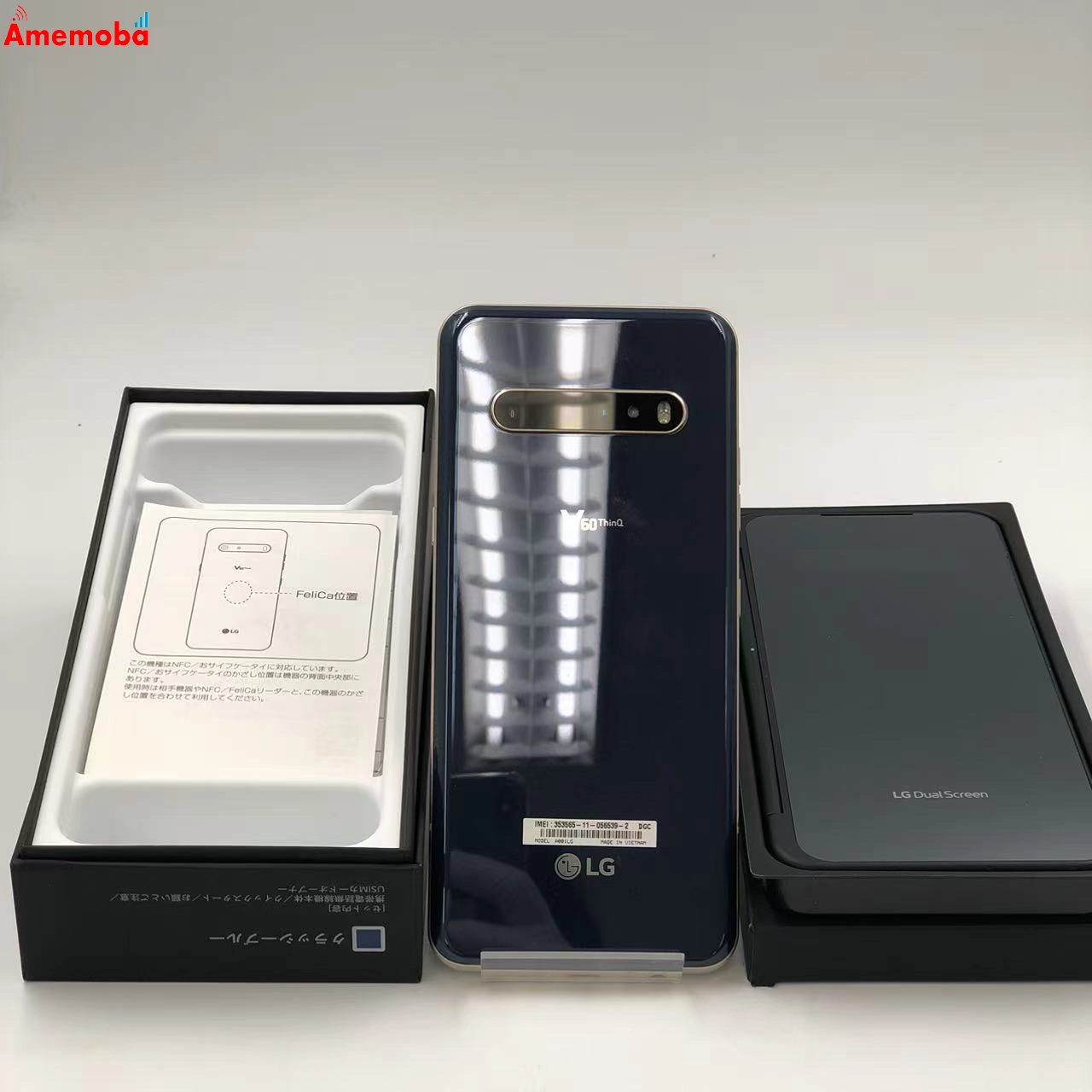 LG V60 ThinQ 5G 128GB クラッシーブルー A001LG20s SoftBank版SIMフリー