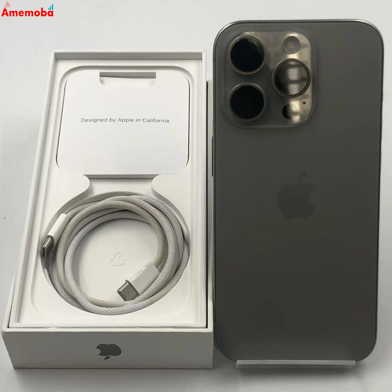 iPhone15 Pro 256GB ナチュラルチタニウム MTUF3J/A Apple版SIMフリー 新品同様