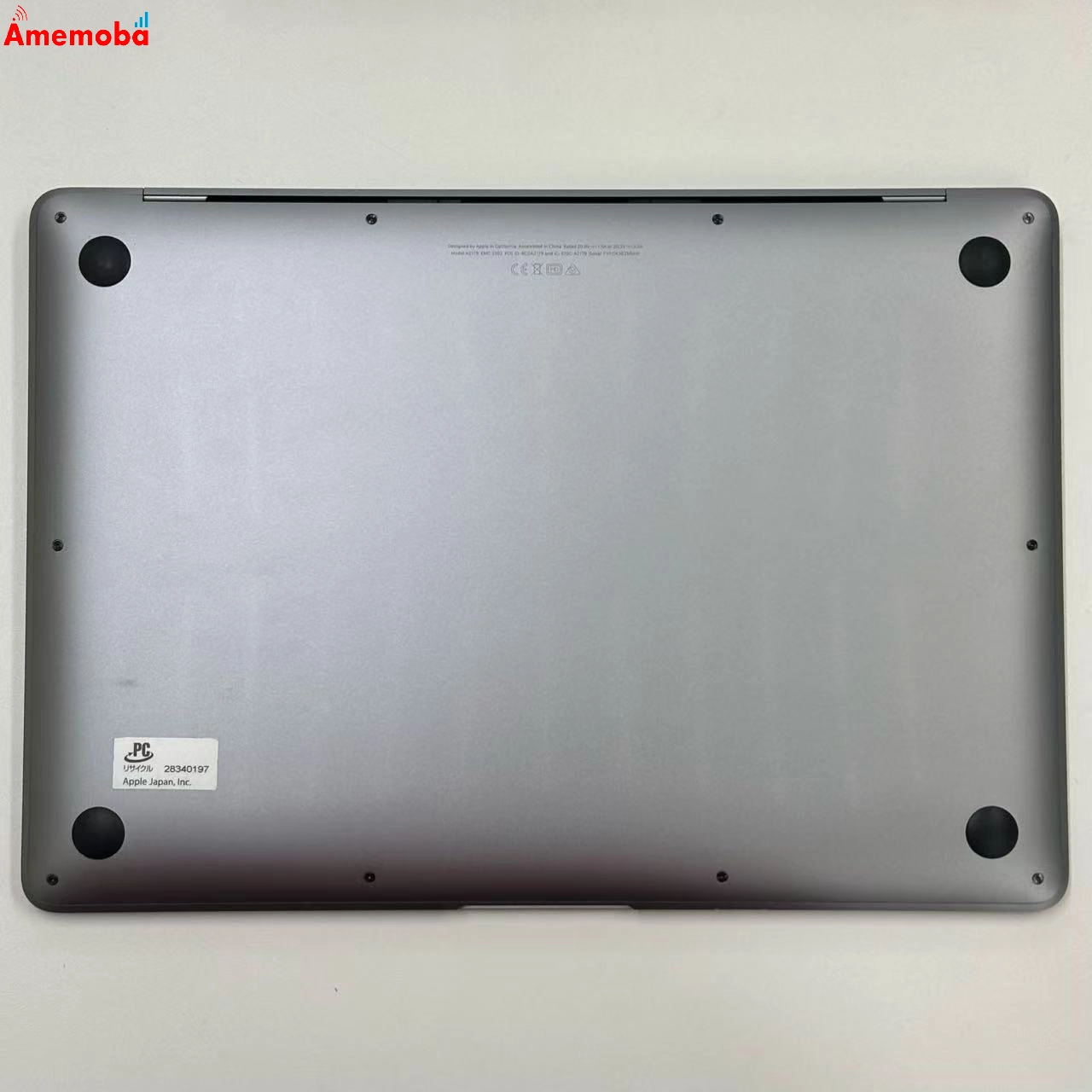 MacBook Air Retina 13インチ 2020 1.1GHz Core i3 8GB 256GB スペースグレイ A2179 美品 8GB/256GB