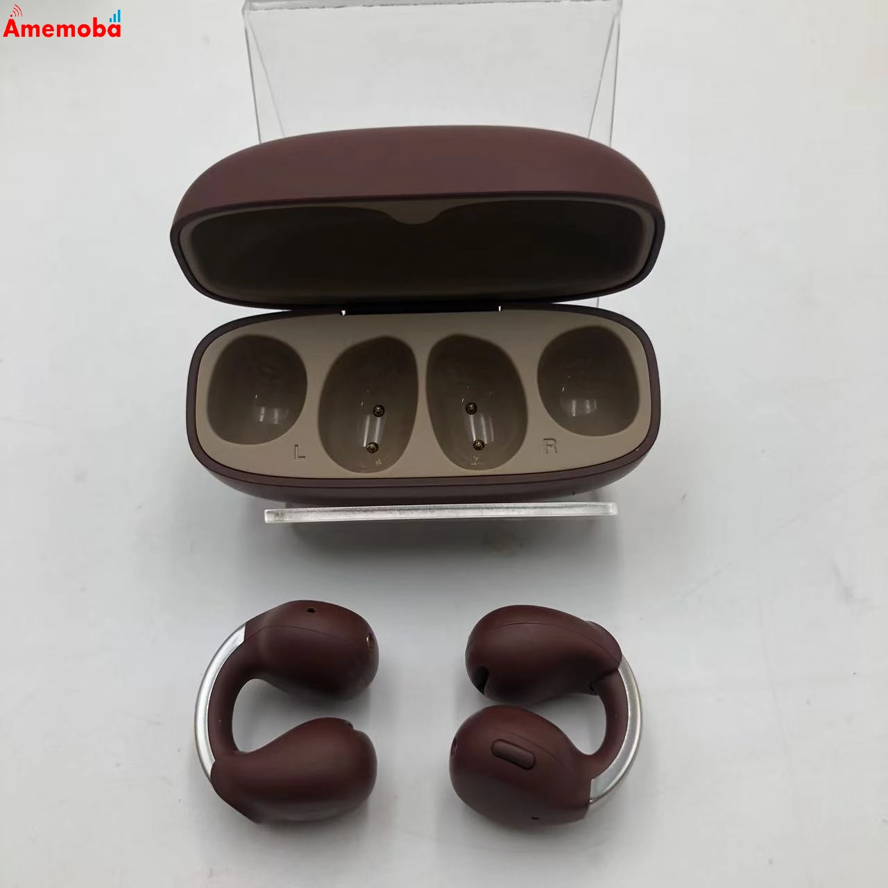 イヤーカフ型完全ワイヤレスイヤホン　nearphones HA-NP1T マルーン 極美品
