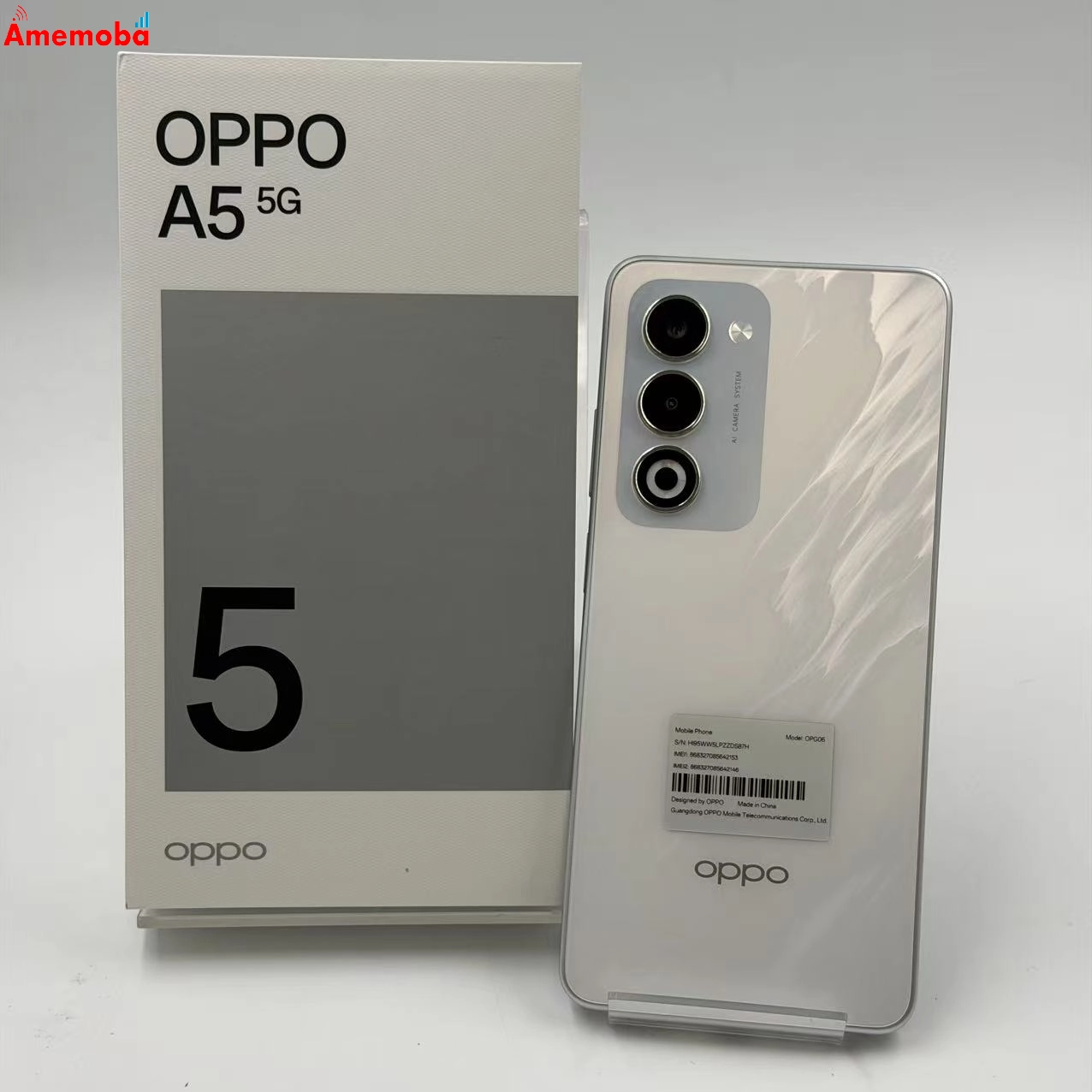 OPPO A5 5G 128GB ホワイト OPG06 AU版SIMフリー 極美品 au