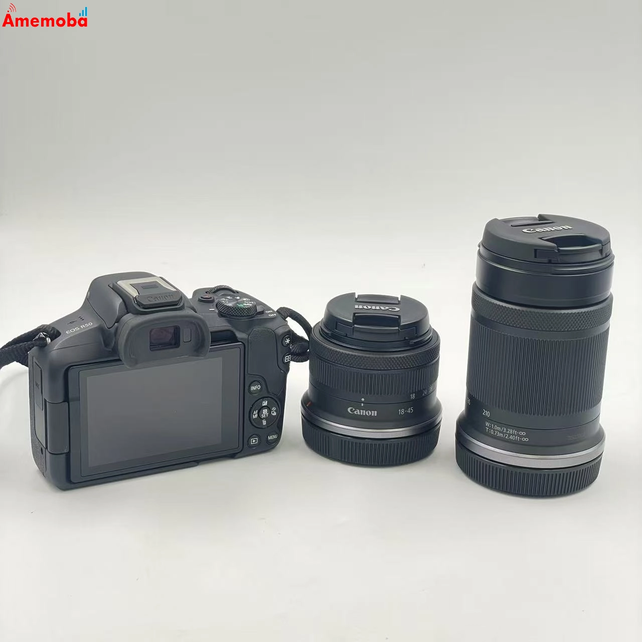 EOS R50 ダブルズームキット ブラック EOSR50WH-WZK 極美品