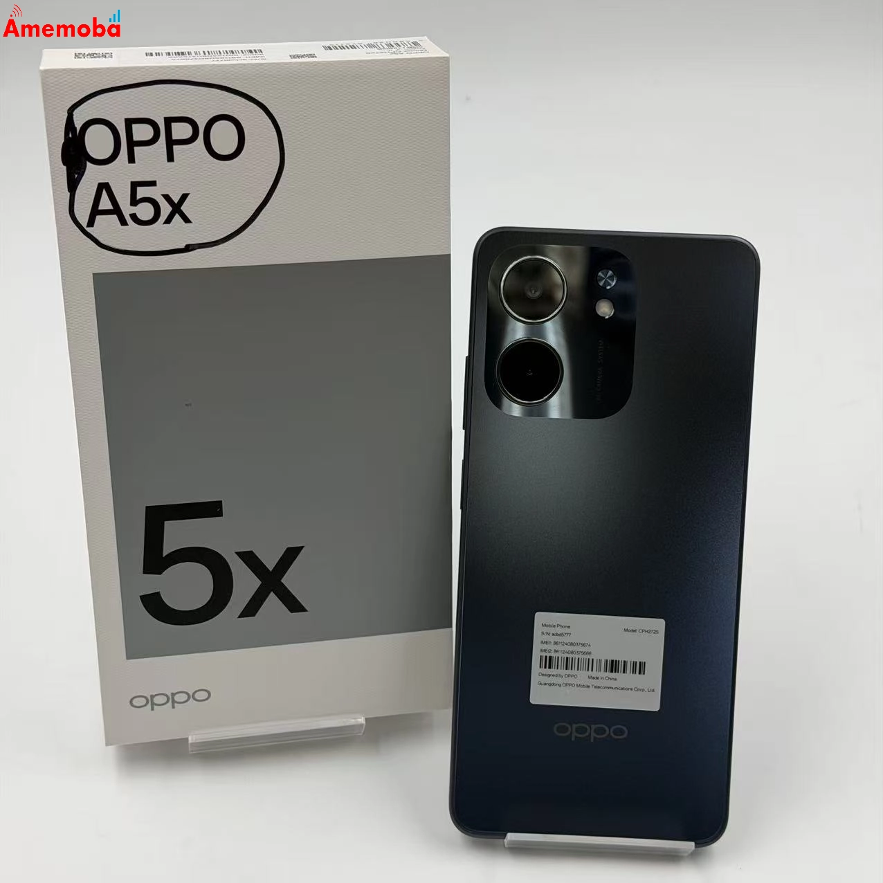 OPPO A5x &nbsp;128GB ブルー CPH2725  ストア版SIMフリー  新品同様