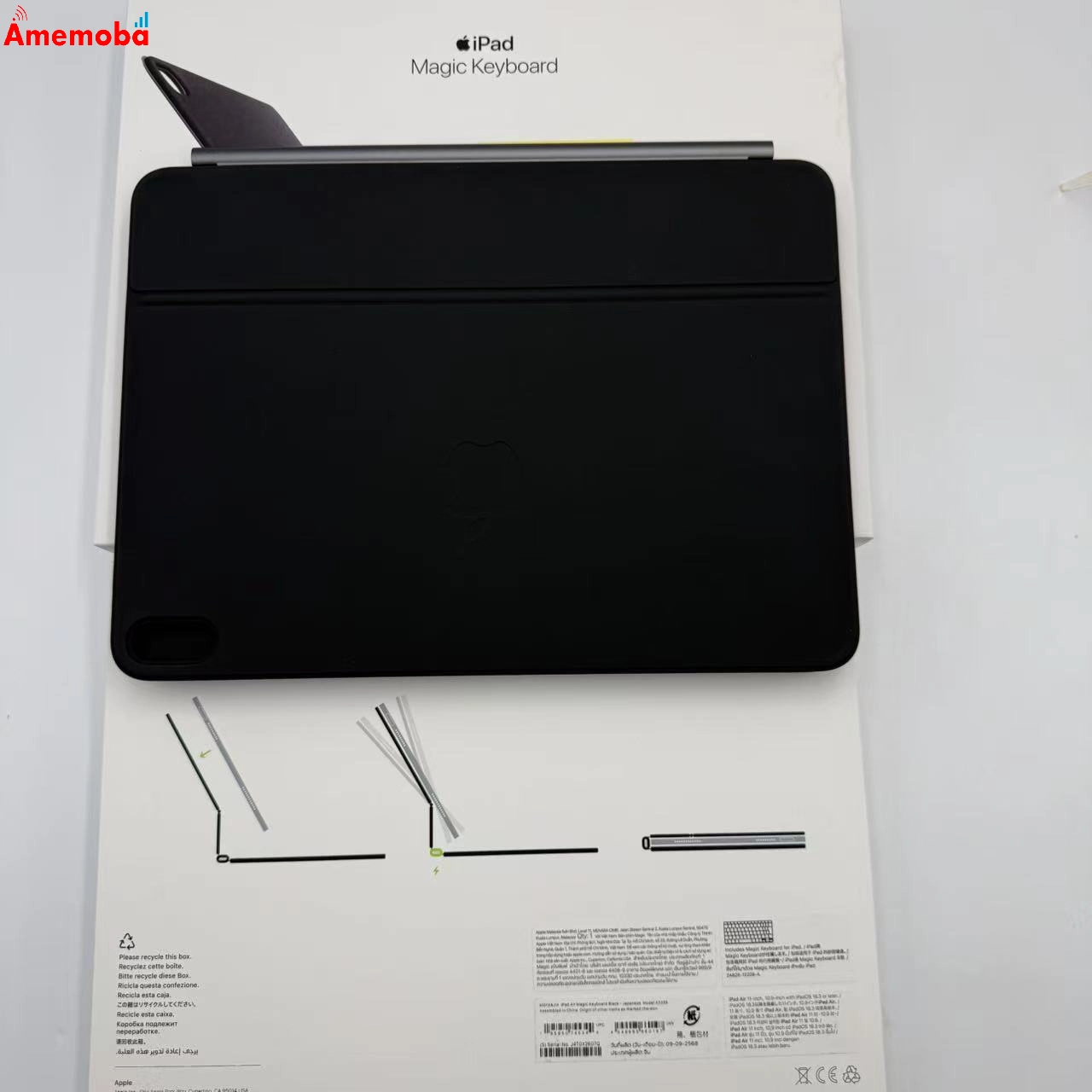 11インチiPad Air（M4）用Magic Keyboard ブラック MGYX4J/A 美品 32GB