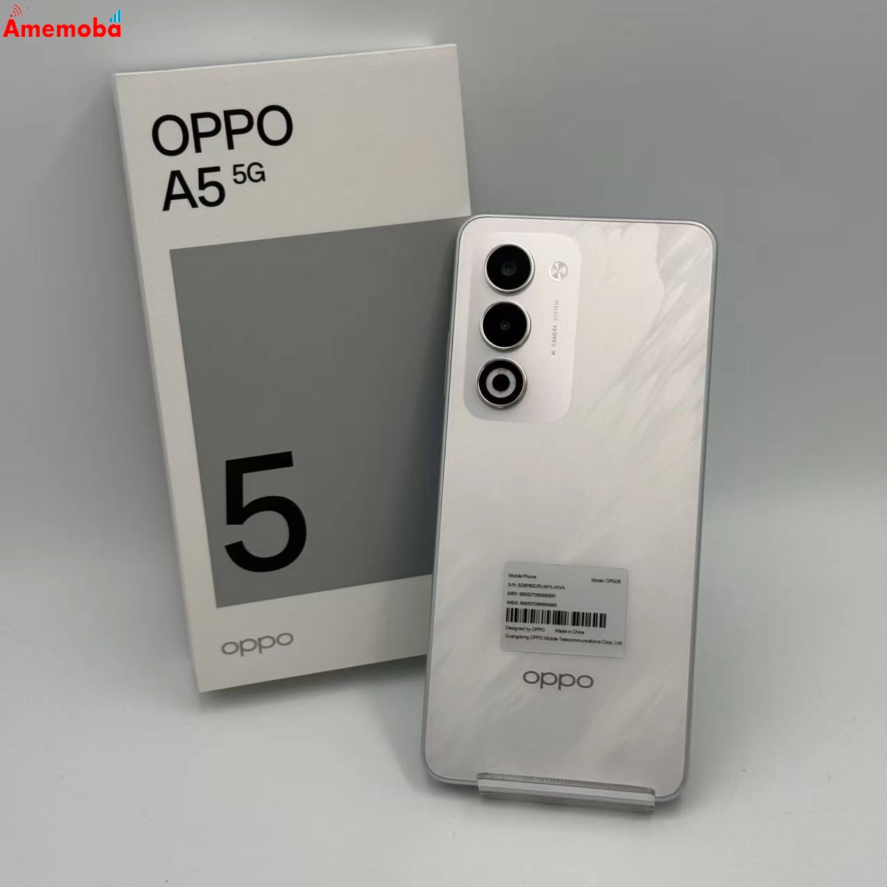 OPPO A5 5G 128GB ホワイト OPG06 UQmobile版SIMフリー 新品同様