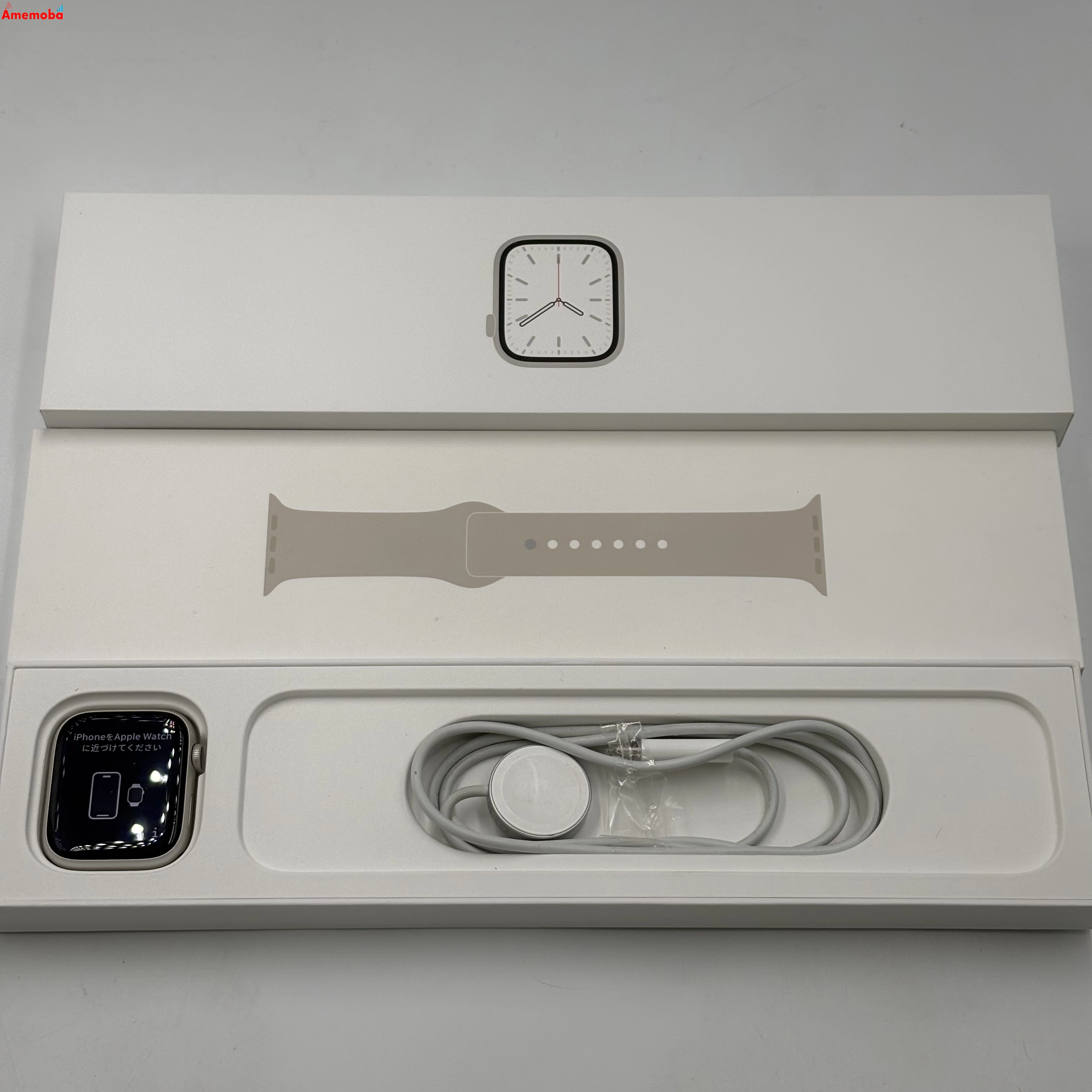 Apple Watch Series7 45mm GPS+Cellularモデル 32GB スターライト MKJQ3J/A SIMフリー