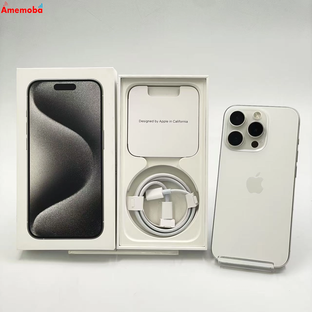 iPhone15 Pro 256GB ホワイトチタニウム MTUD3J/A SoftBank版SIMフリー
