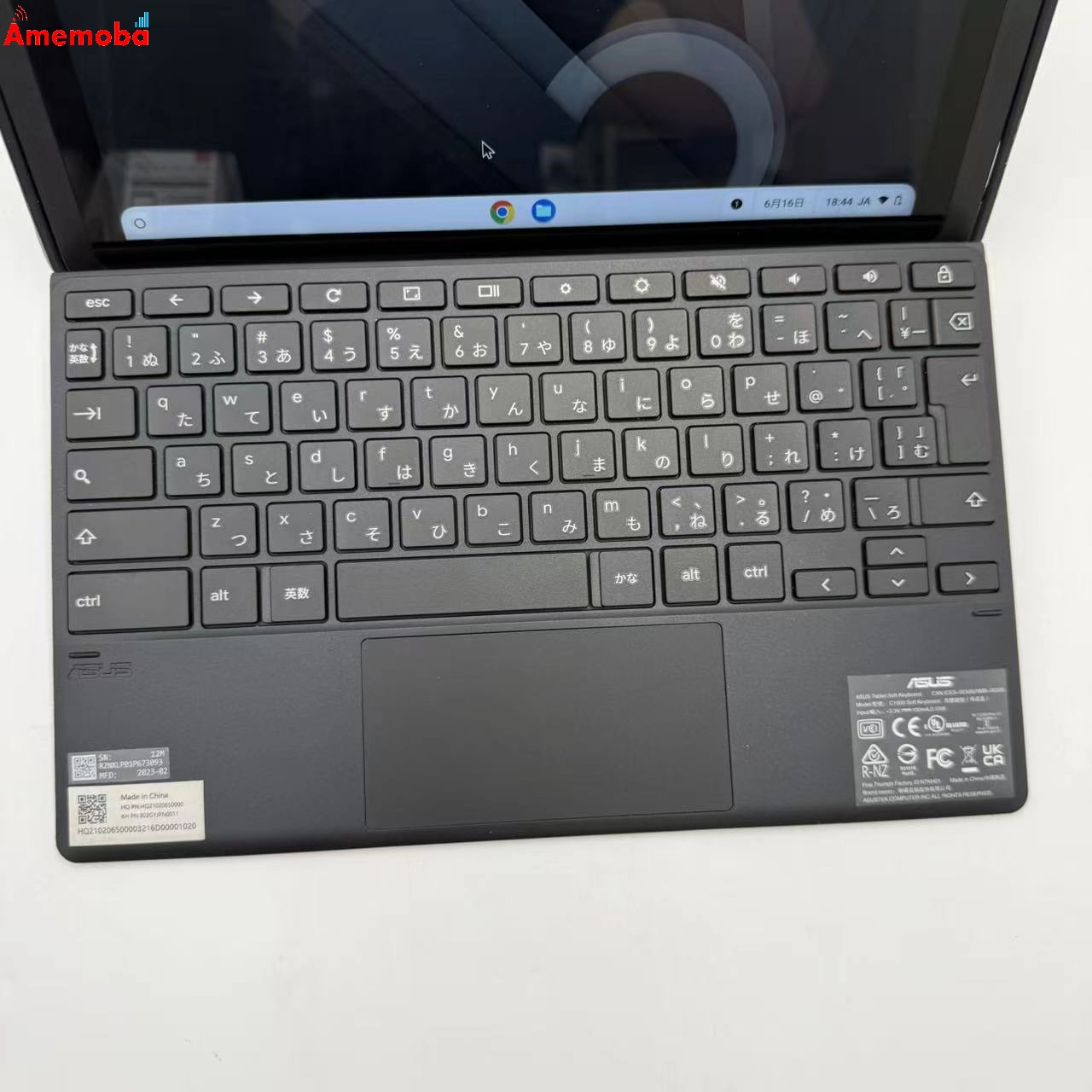 Chromebook Detachable CZ1 4GB/128GB ブラック C1000 訳あり品
