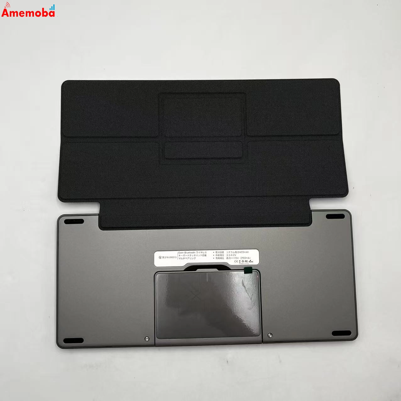 Ewin Bluetooth ワイヤレスキーボード タッチパッド搭載 マルチペアリング * グレー KF8700 極美品