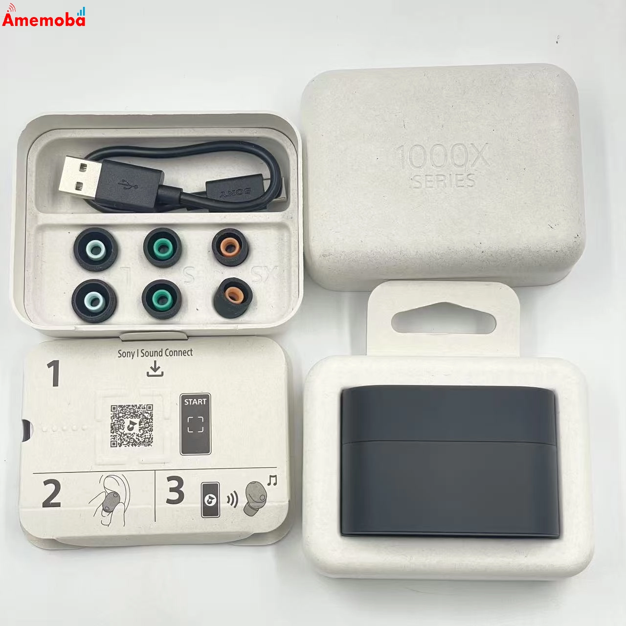 ワイヤレスノイズキャンセリングステレオヘッドセット ブラック WF-1000XM6 極美品