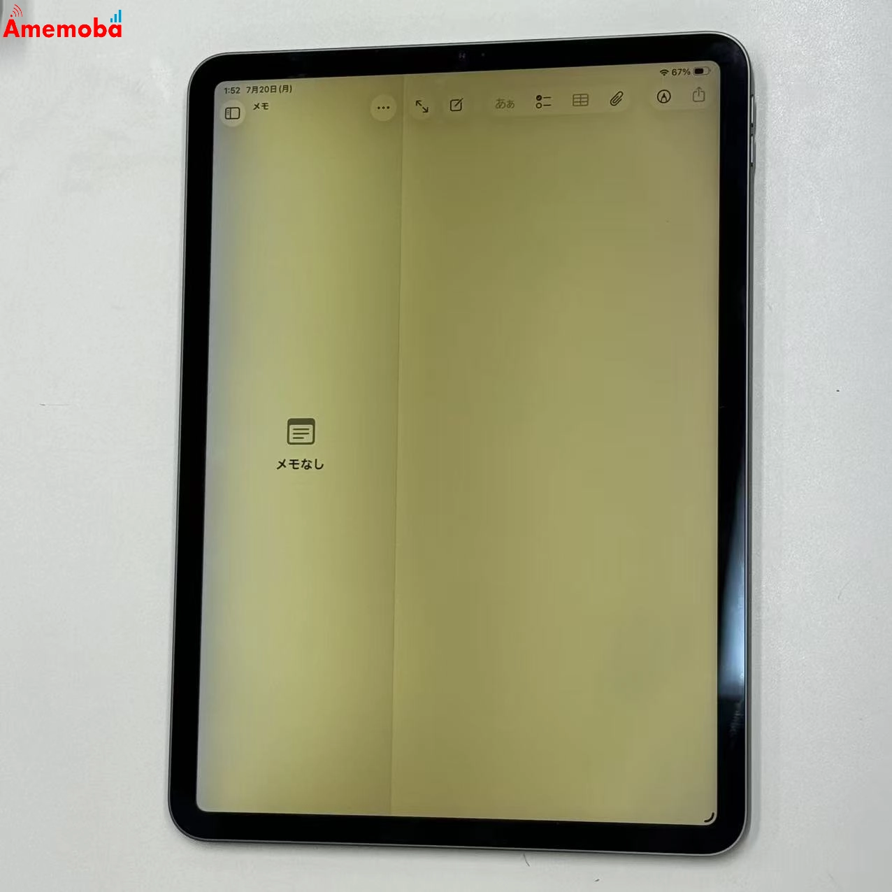 iPad Pro 11インチ 第3世代 Wi-Fiモデル 128GB スペースグレイ MHQR3J/A ジャンク品