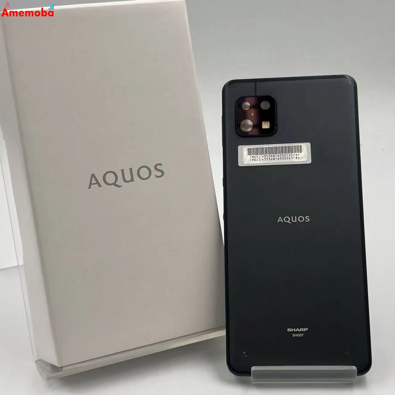 AQUOS sense6s 4GB/64GB ブラック SHG07 AU版SIMフリー 訳あり品