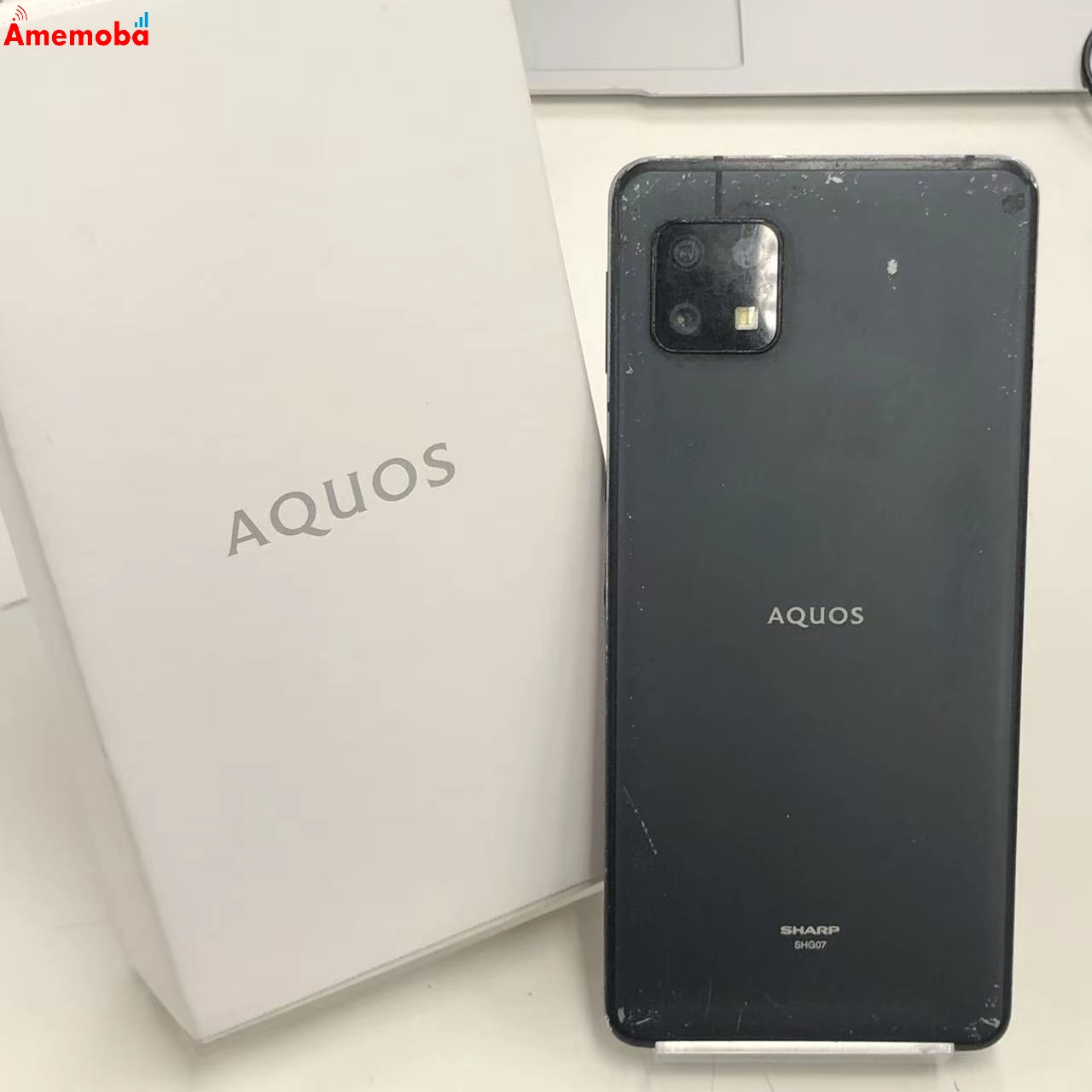 AQUOS sense6s 4GB/64GB ブラック SHG07 AU版SIMフリー ジャンク品