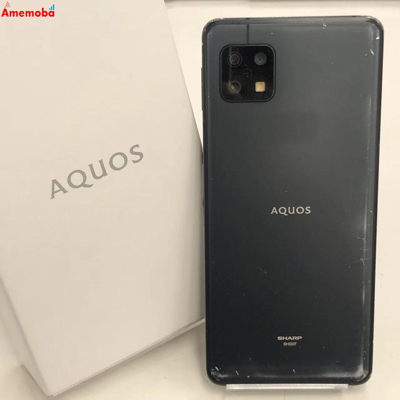 AQUOS sense6s 4GB/64GB ブラック SHG07 AU版SIMフリー ジャンク品