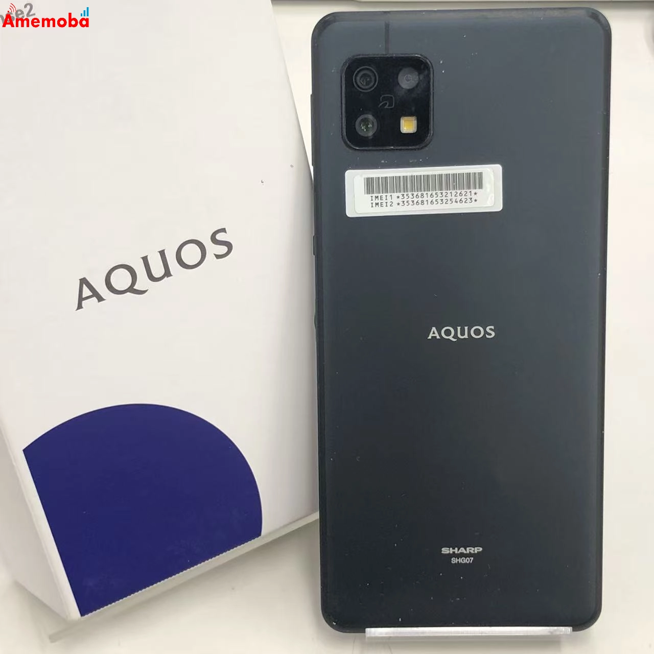 AQUOS sense6s 4GB/64GB ブラック SHG07 AU版SIMフリー ジャンク品