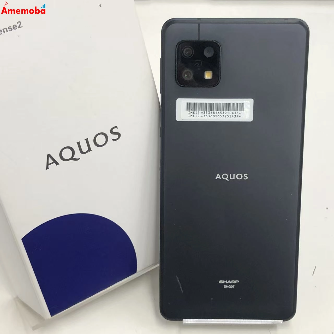 AQUOS sense6s 4GB/64GB ブラック SHG07 AU版SIMフリー ジャンク品