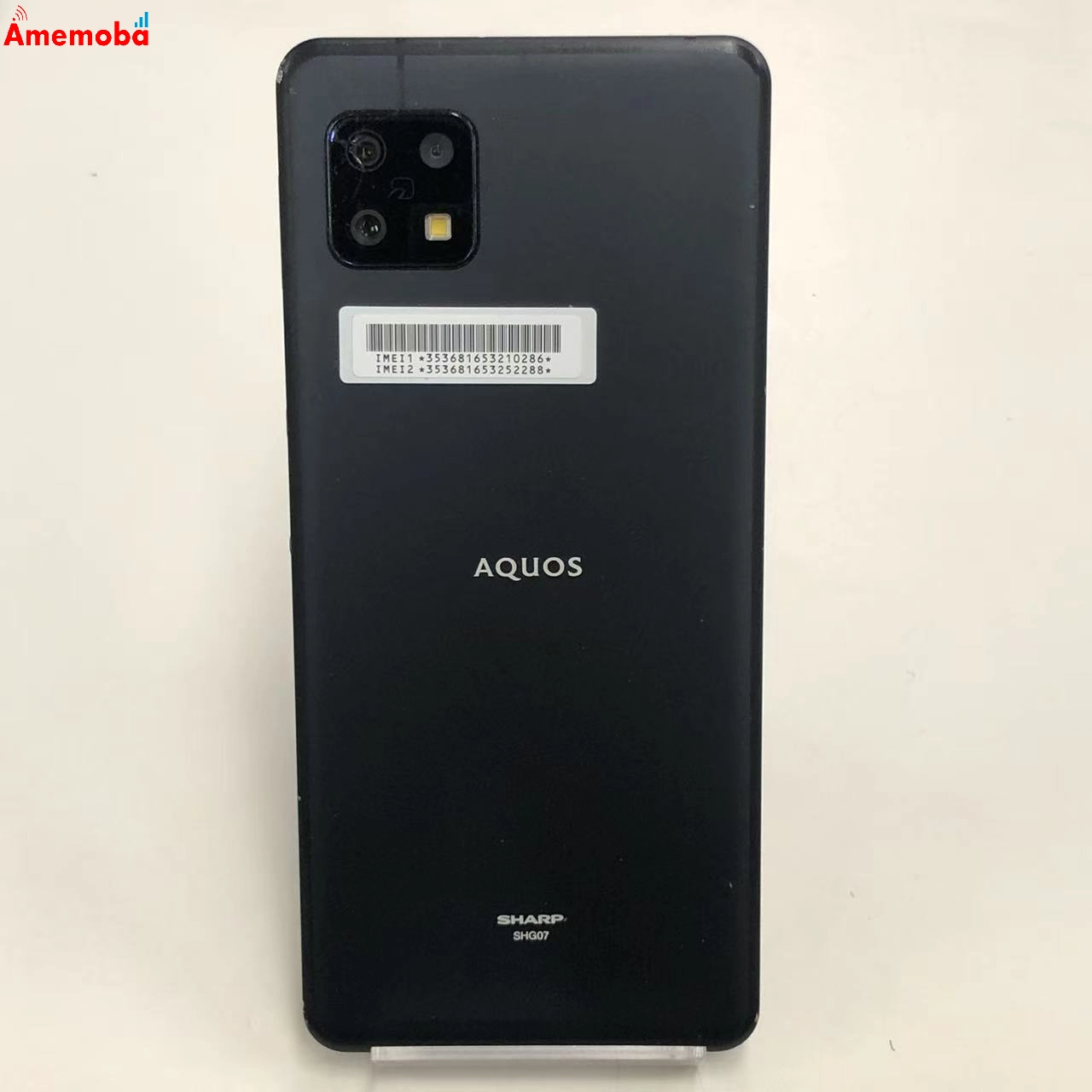 AQUOS sense6s 4GB/64GB ブラック SHG07 AU版SIMフリー ジャンク品