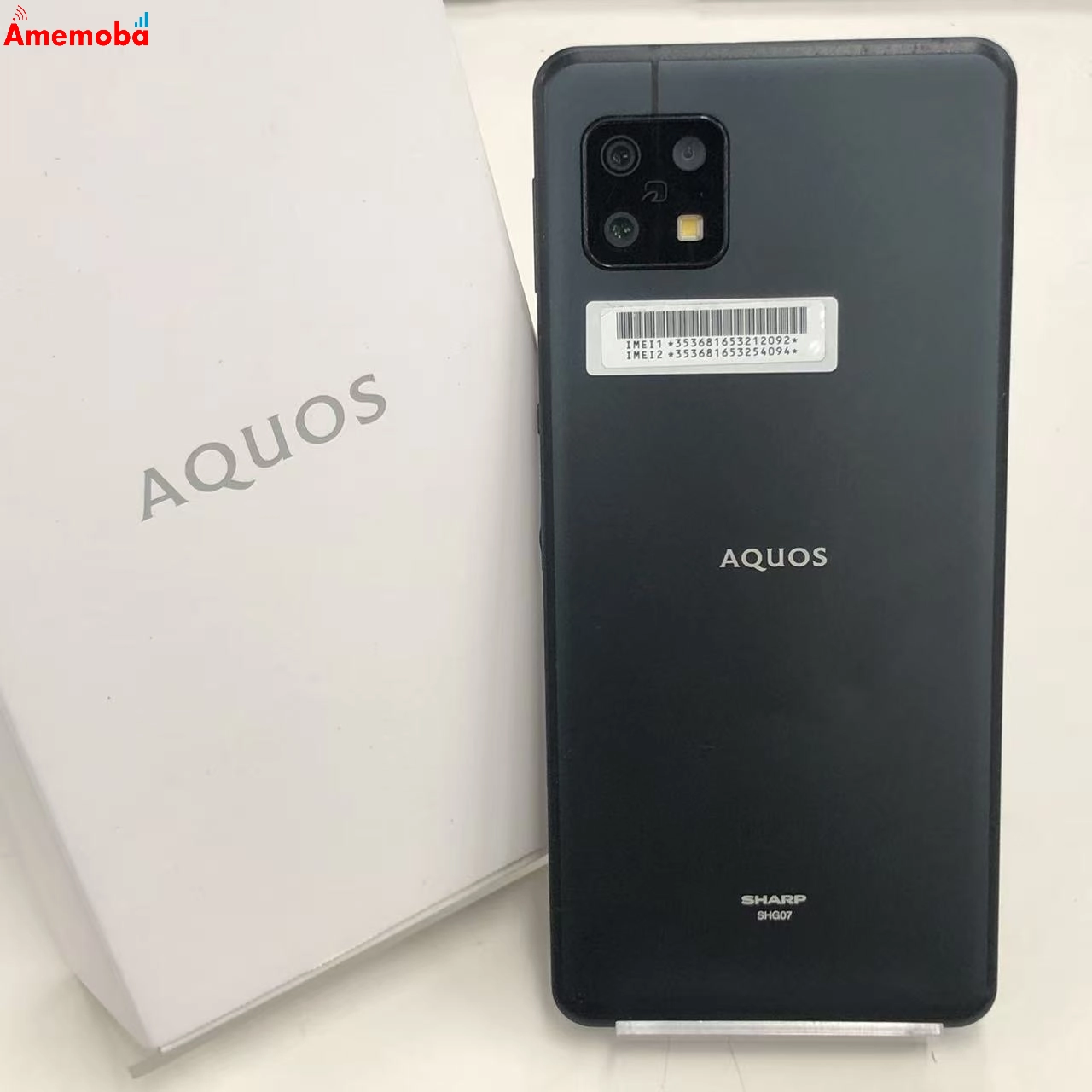 AQUOS sense6s 4GB/64GB ブラック SHG07 AU版SIMフリー 訳あり品