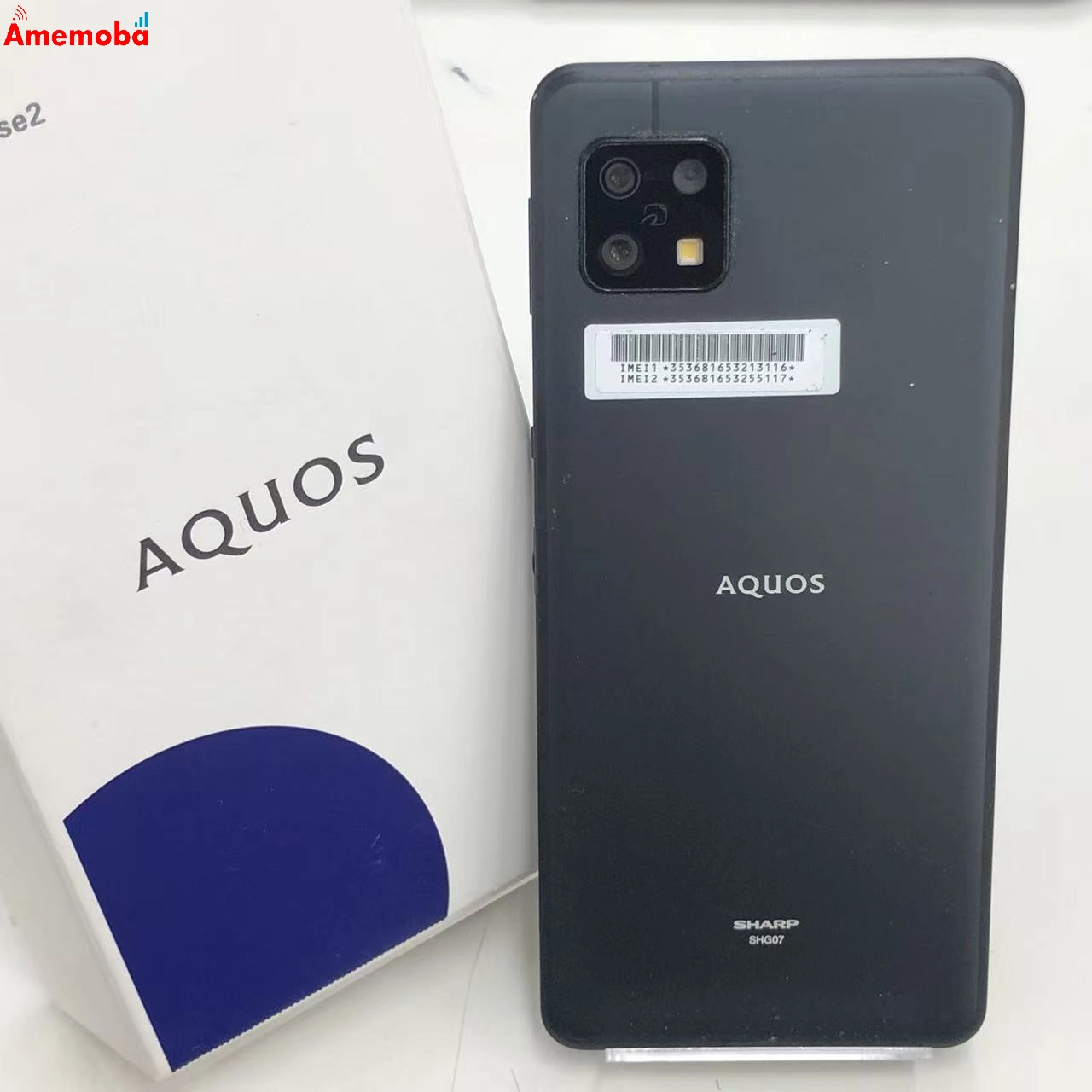AQUOS sense6s 4GB/64GB ブラック SHG07 AU版SIMフリー ジャンク品