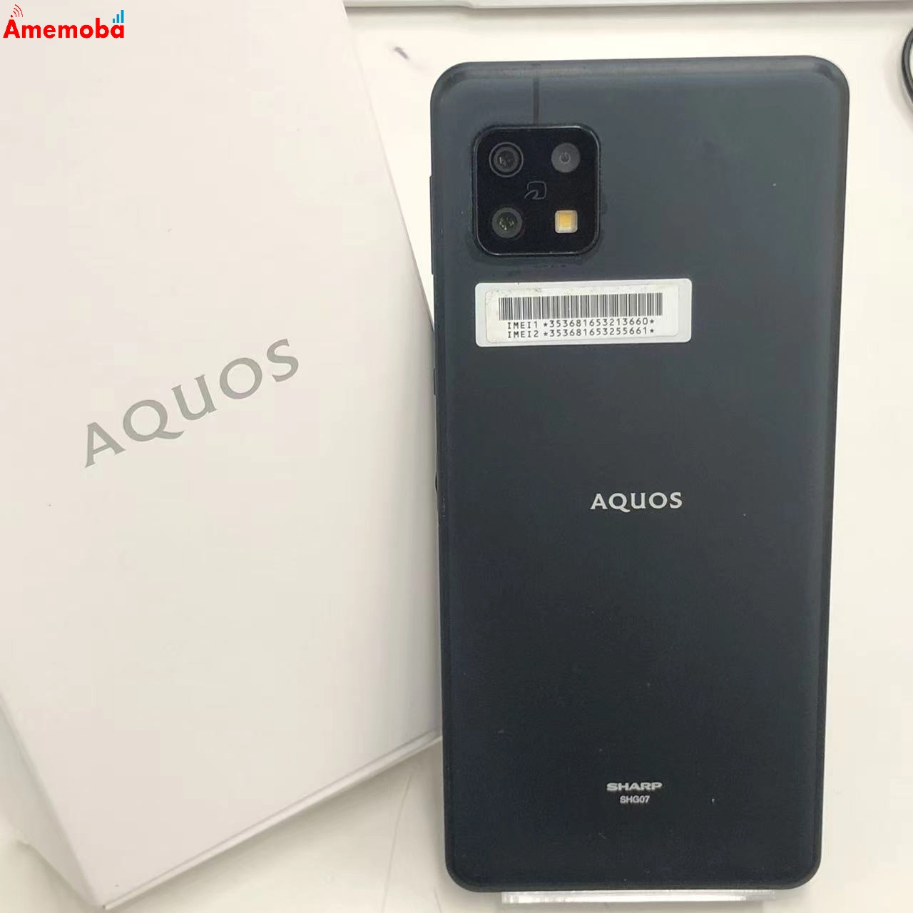 AQUOS sense6s 4GB/64GB ブラック SHG07 AU版SIMフリー 訳あり品