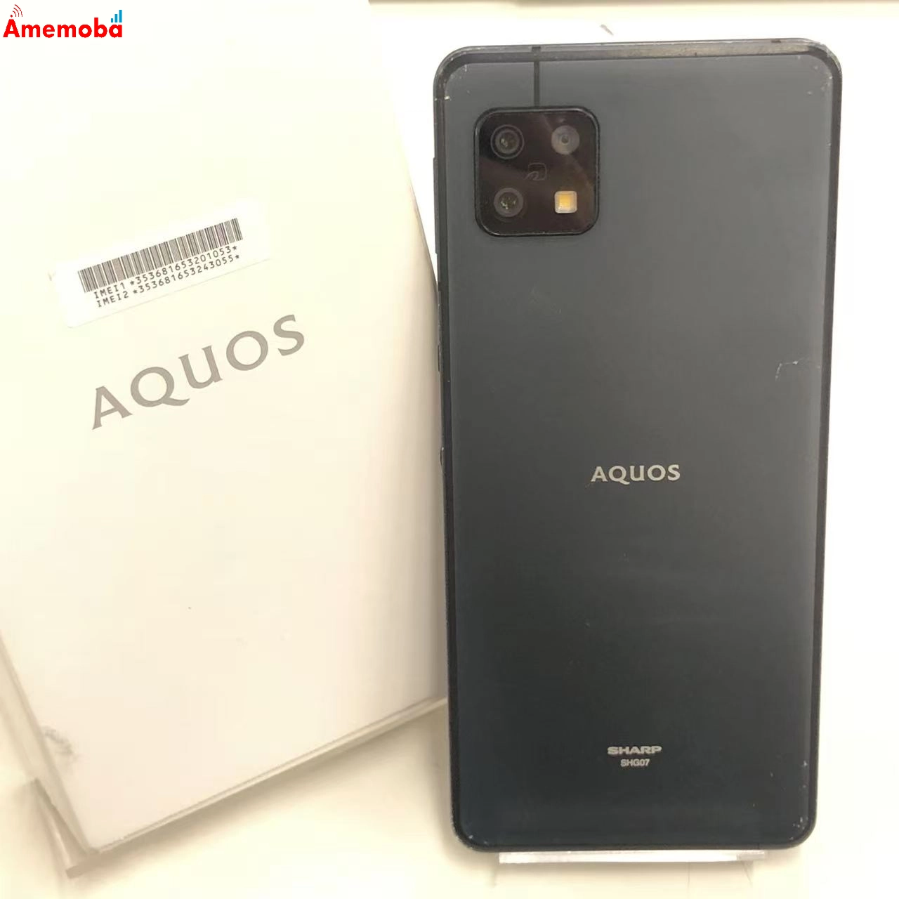 AQUOS sense6s 4GB/64GB ブラック SHG07 AU版SIMフリー