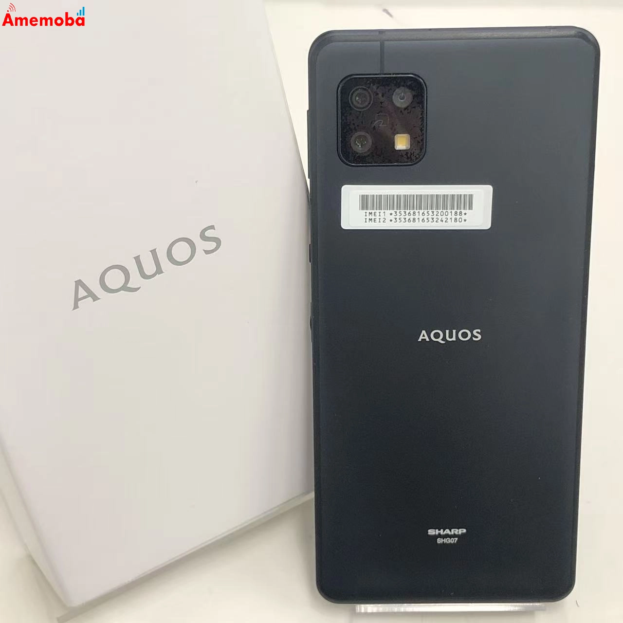 AQUOS sense6s 4GB/64GB ブラック SHG07 AU版SIMフリー 美品