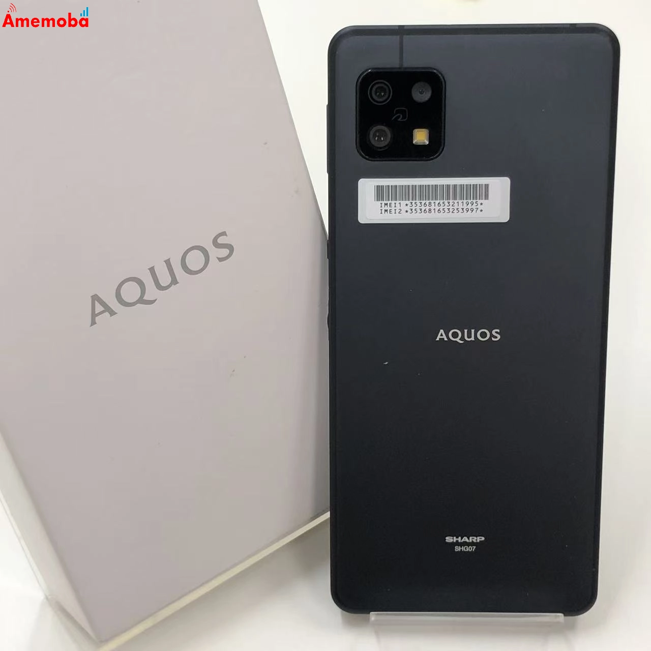 AQUOS sense6s 4GB/64GB ブラック SHG07 AU版SIMフリー 美品