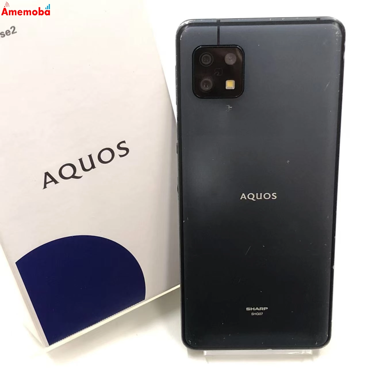 AQUOS sense6s 4GB/64GB ブラック SHG07 AU版SIMフリー 訳あり品