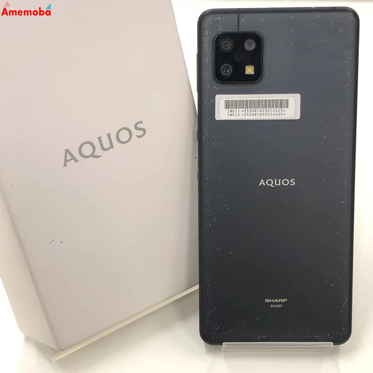 AQUOS sense6s 4GB/64GB ブラック SHG07 AU版SIMフリー 訳あり品