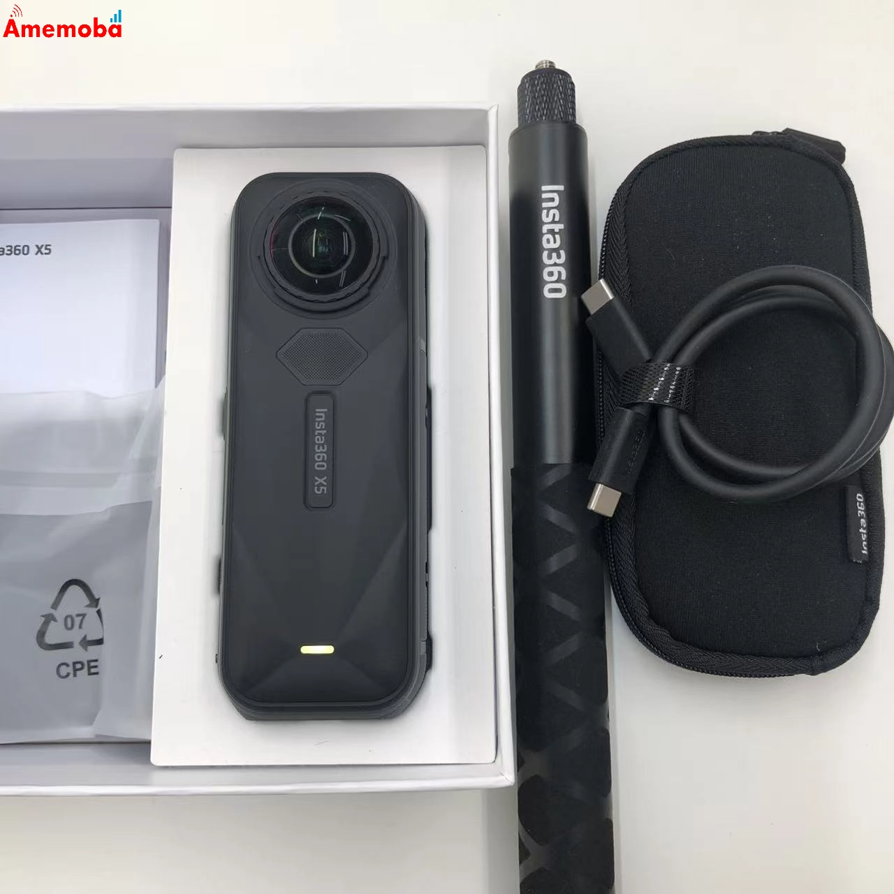 Insta360 X5 8K 360 Action Cam ブラック CINSAAHA-X501 極美品