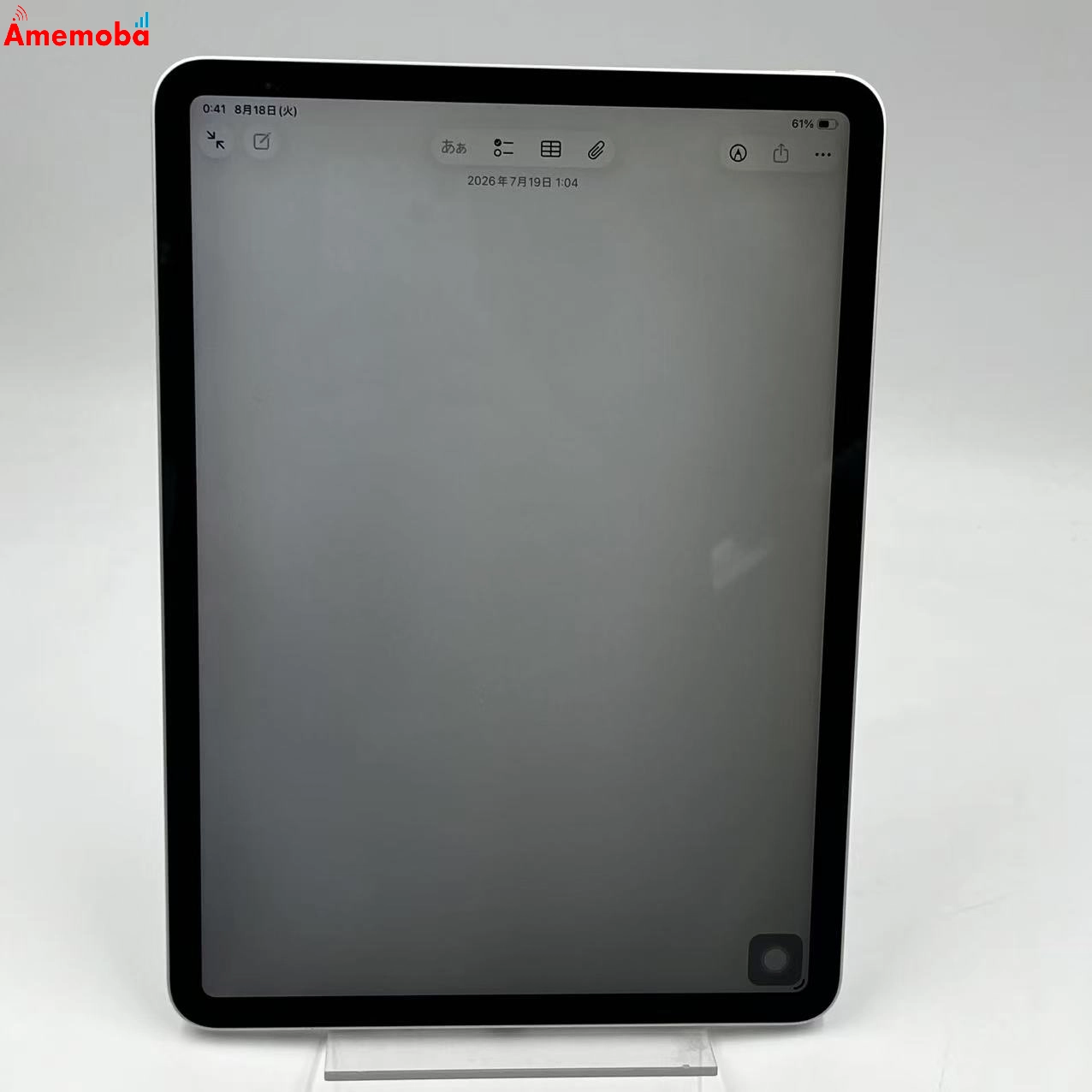 iPad Pro 11インチ 第1世代 Wi-Fiモデル 64GB シルバー MTXP2J/A 訳あり品