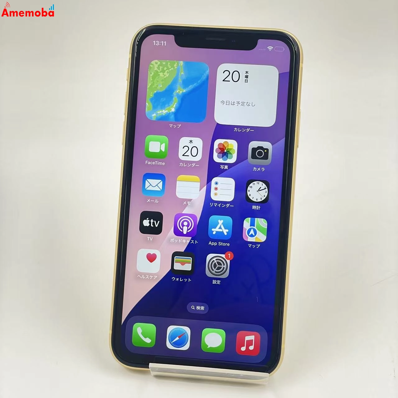 iPhoneXR 64GB イエロー MT082J/A docomo版SIMフリー 極美品