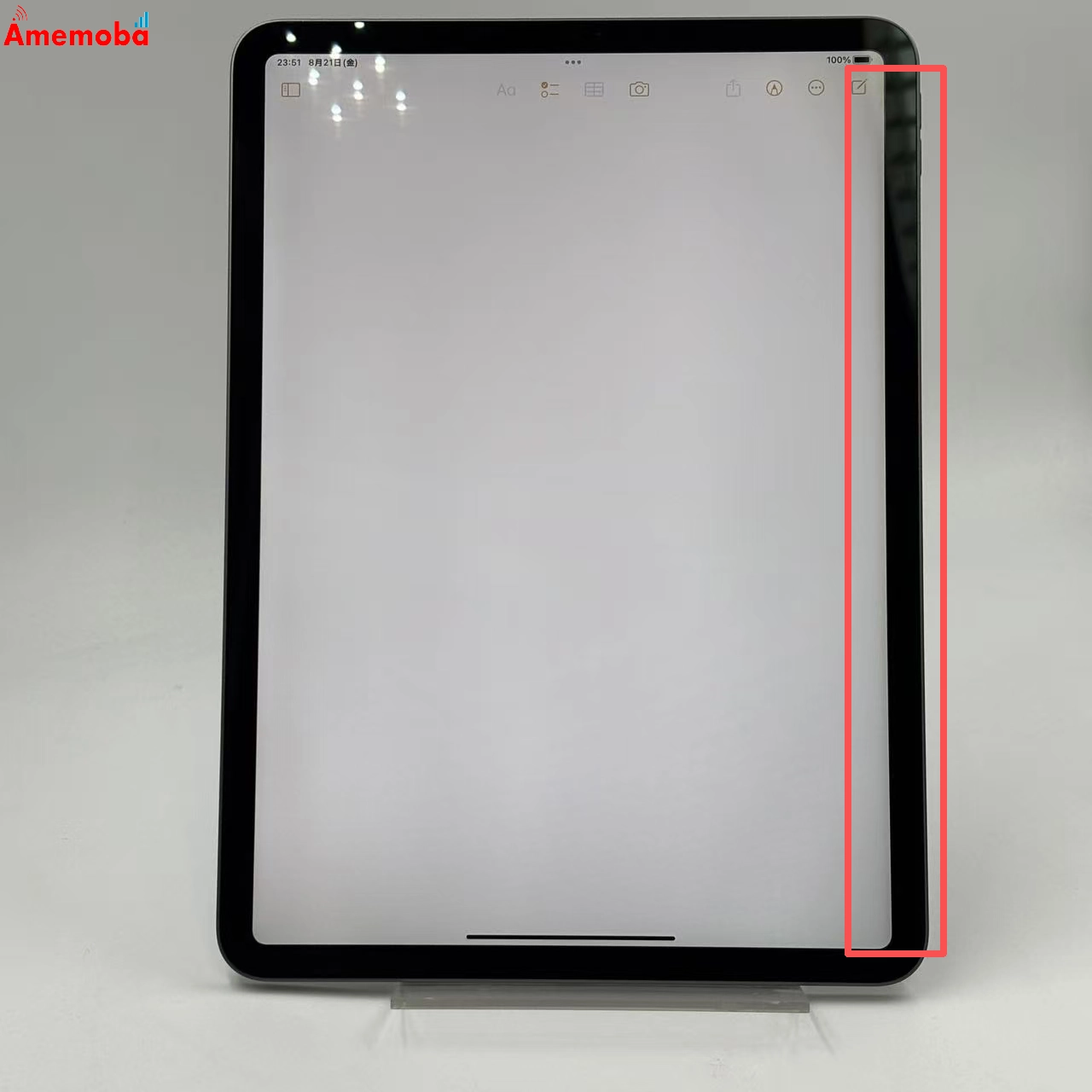 iPad Pro 11インチ 第1世代 Wi-Fiモデル 512GB スペースグレイ FTXT2J/A  整備 訳あり品