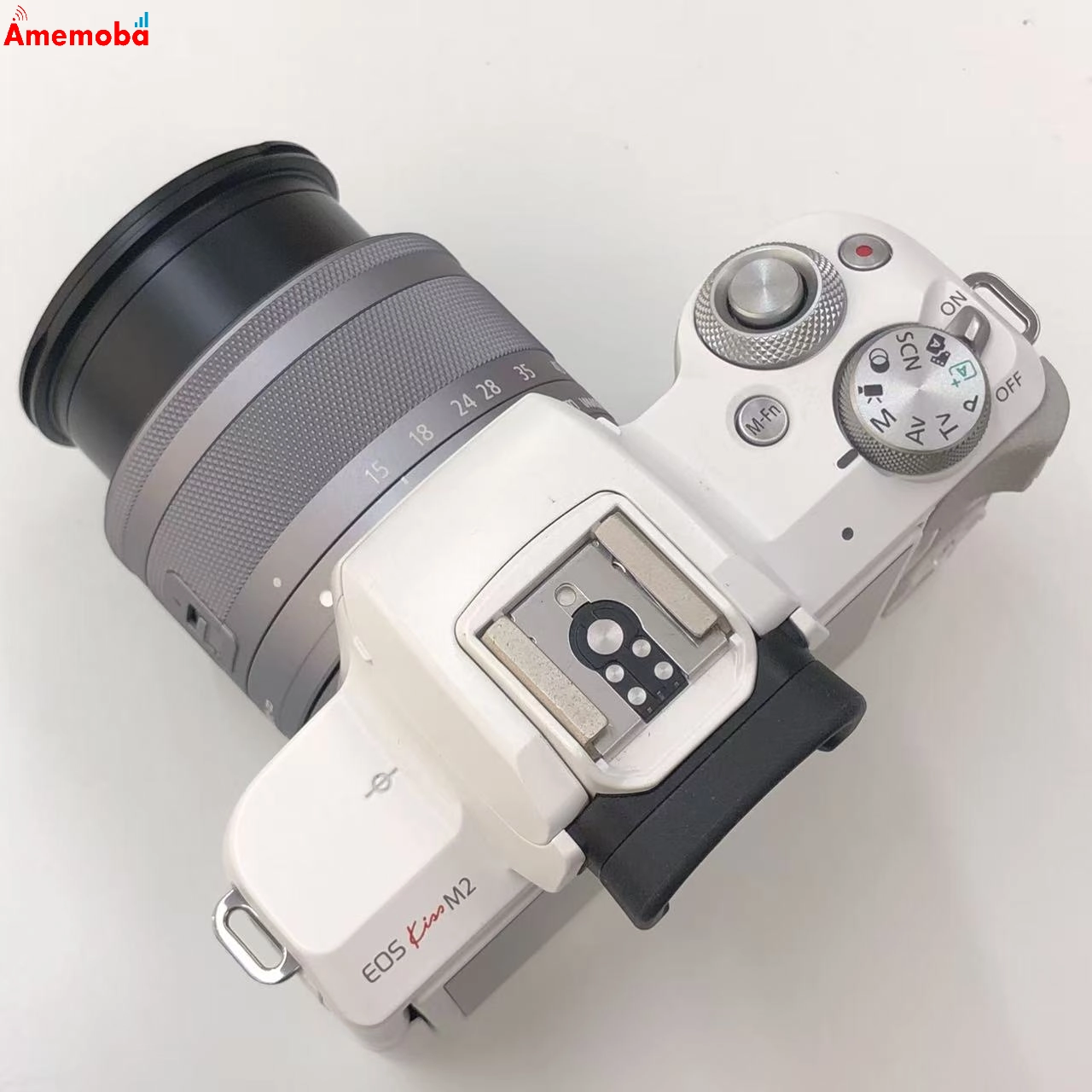 EOS Kiss M2 ダブルズームキット - ホワイト KISSM2BK-WZK  美品 SIMフリー
