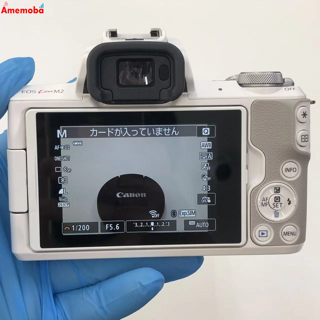 EOS Kiss M2 ダブルズームキット - ホワイト KISSM2BK-WZK  美品 SIMフリー