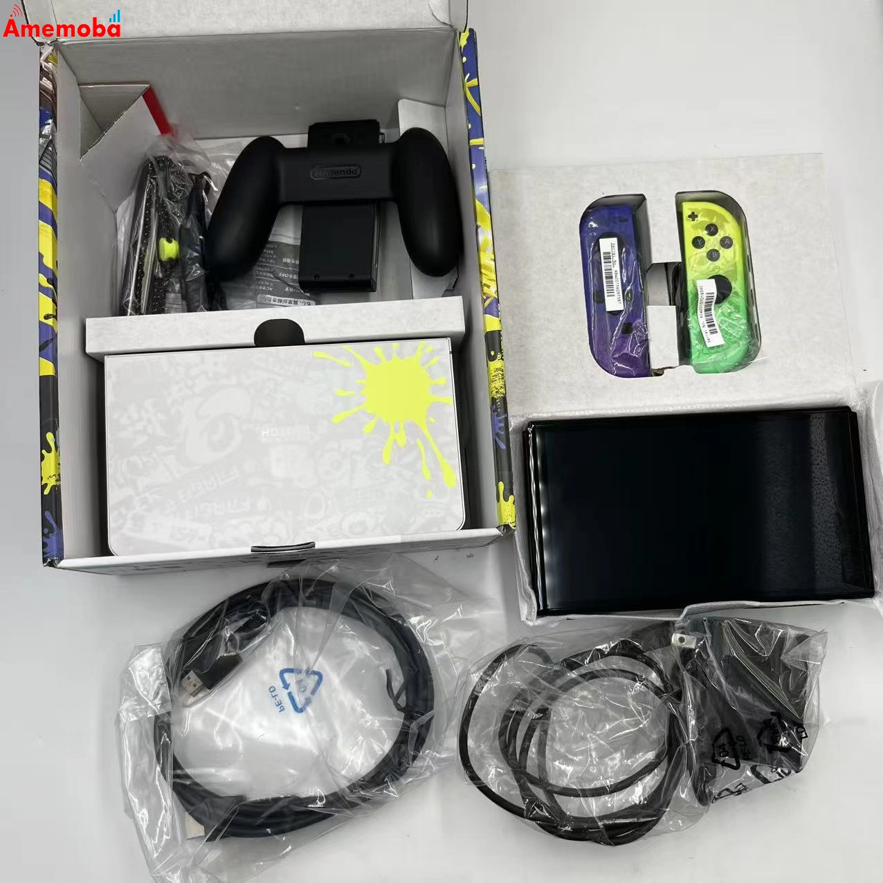 Nintendo Switch(有機ELモデル) スプラトゥーン3エディション 32GB ブラック HEG-S-KCAAA 美品