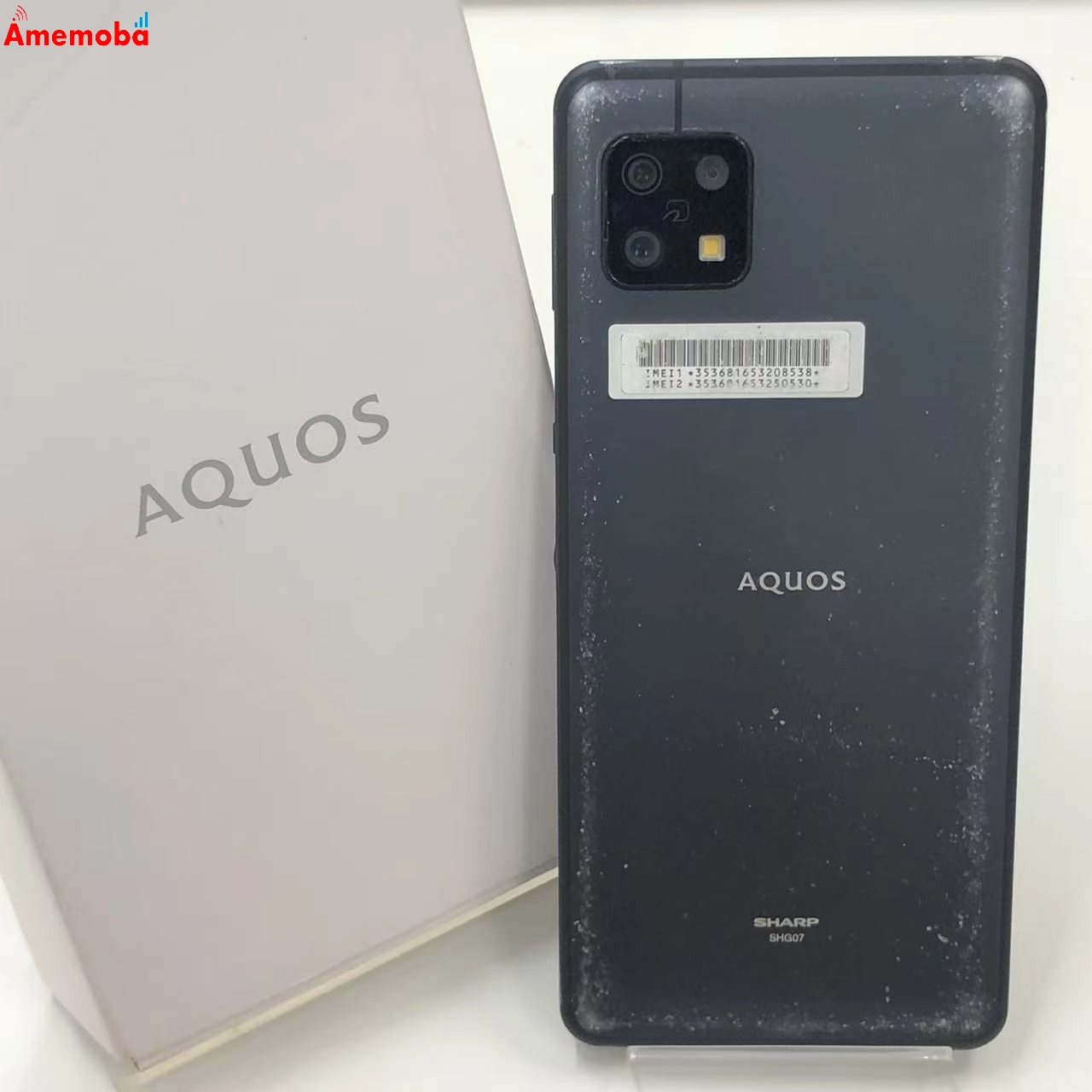 AQUOS sense6s 4GB/64GB ブラック SHG07 AU版SIMフリー ジャンク品
