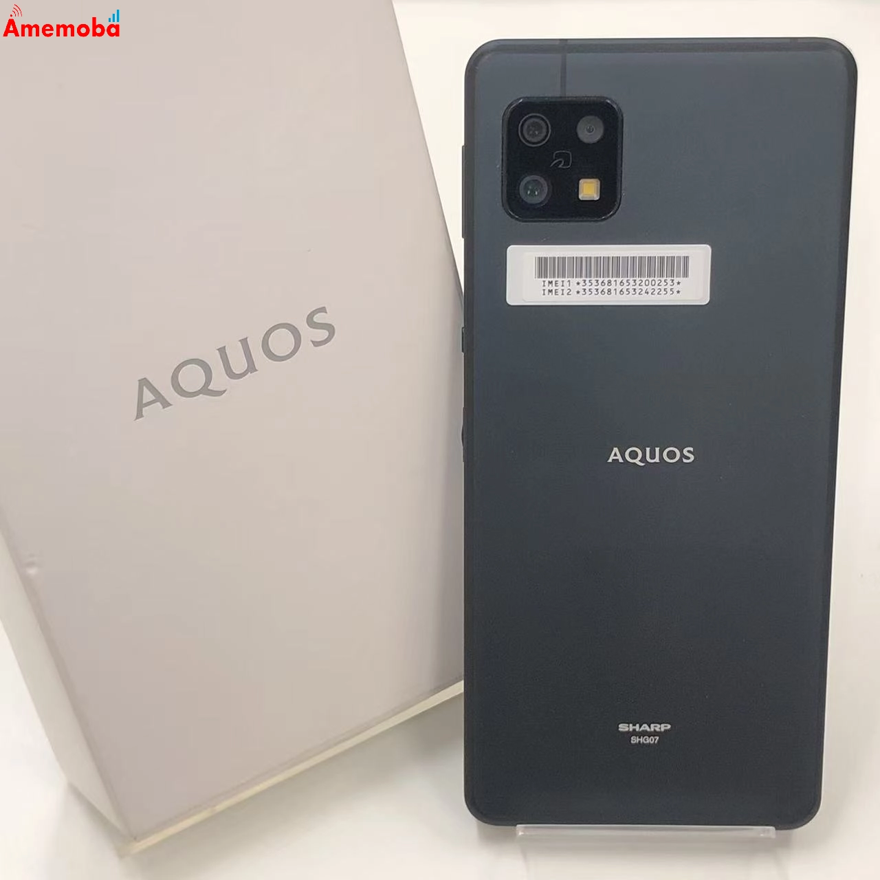AQUOS sense6s 4GB/64GB ブラック SHG07 AU版SIMフリー ジャンク品