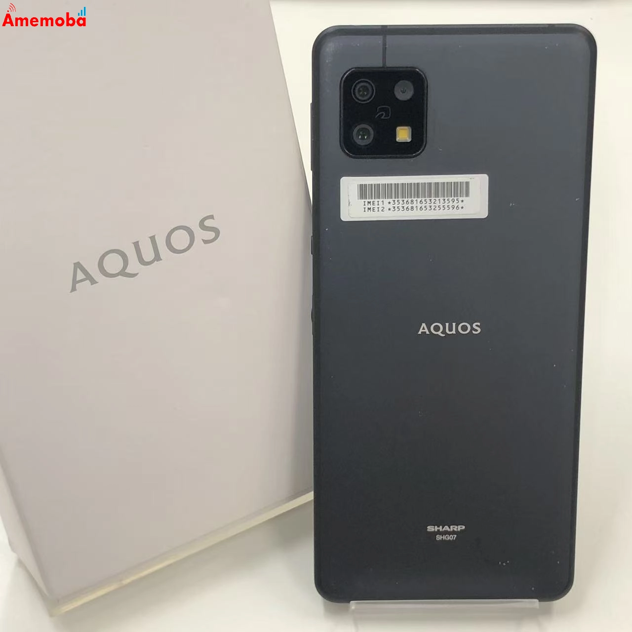 AQUOS sense6s 4GB/64GB ブラック SHG07 AU版SIMフリー 訳あり品
