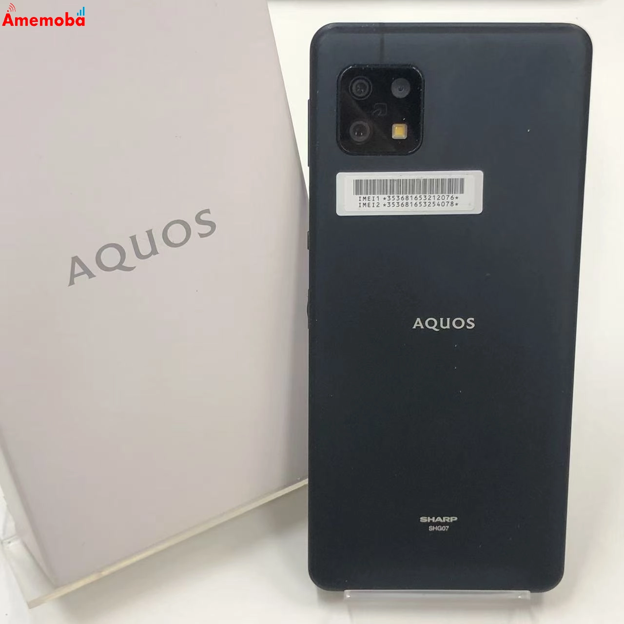 AQUOS sense6s 4GB/64GB ブラック SHG07 AU版SIMフリー 訳あり品