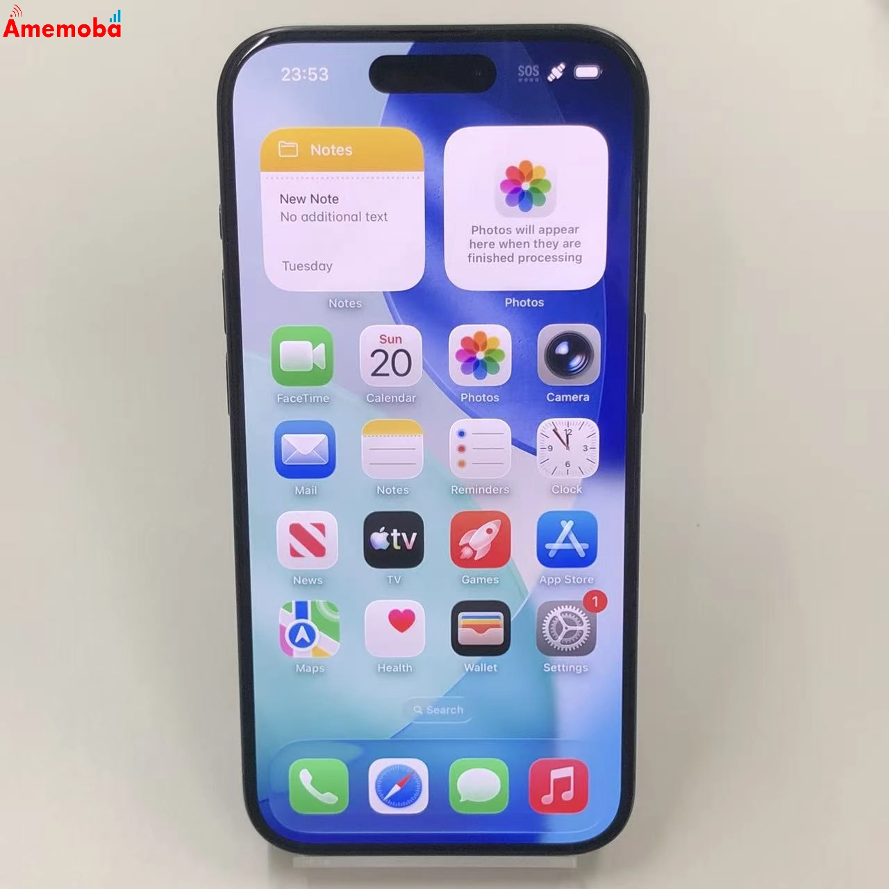 iPhone15 Pro 128GB ブラックチタニウム MTU73J/A docomo版SIMフリー 極美品