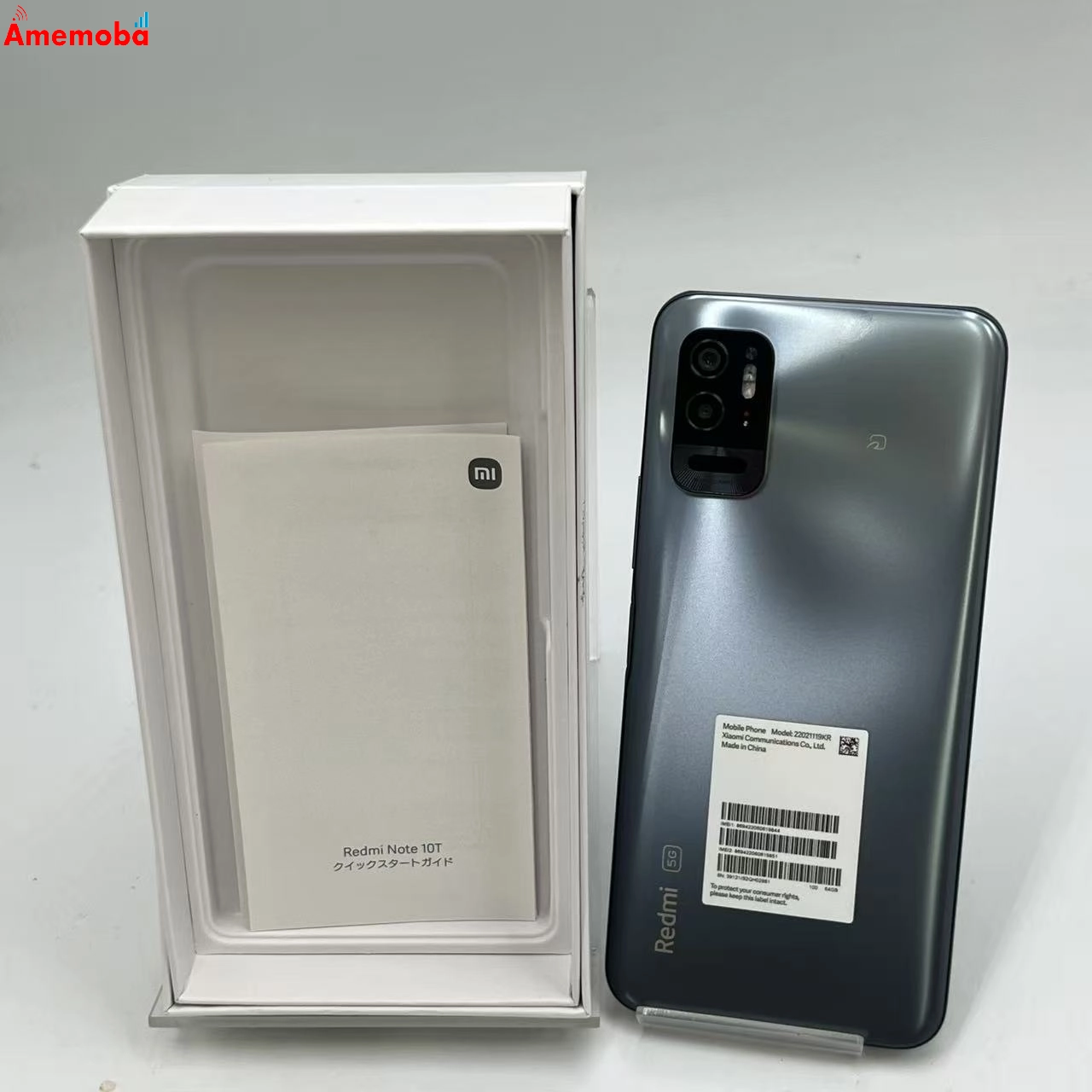 Redmi Note 10T 4GB/64GB アジュールブラック 22021119KR SIMフリー 美品