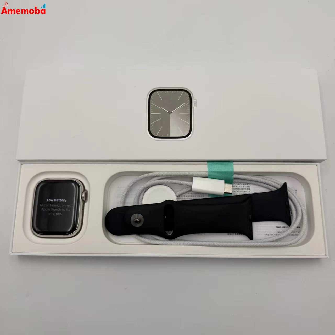 Apple Watch Series9 45mm GPS+Cellularモデル 64GB シルバー MRQM3J/A Apple版SIMフリー 美品