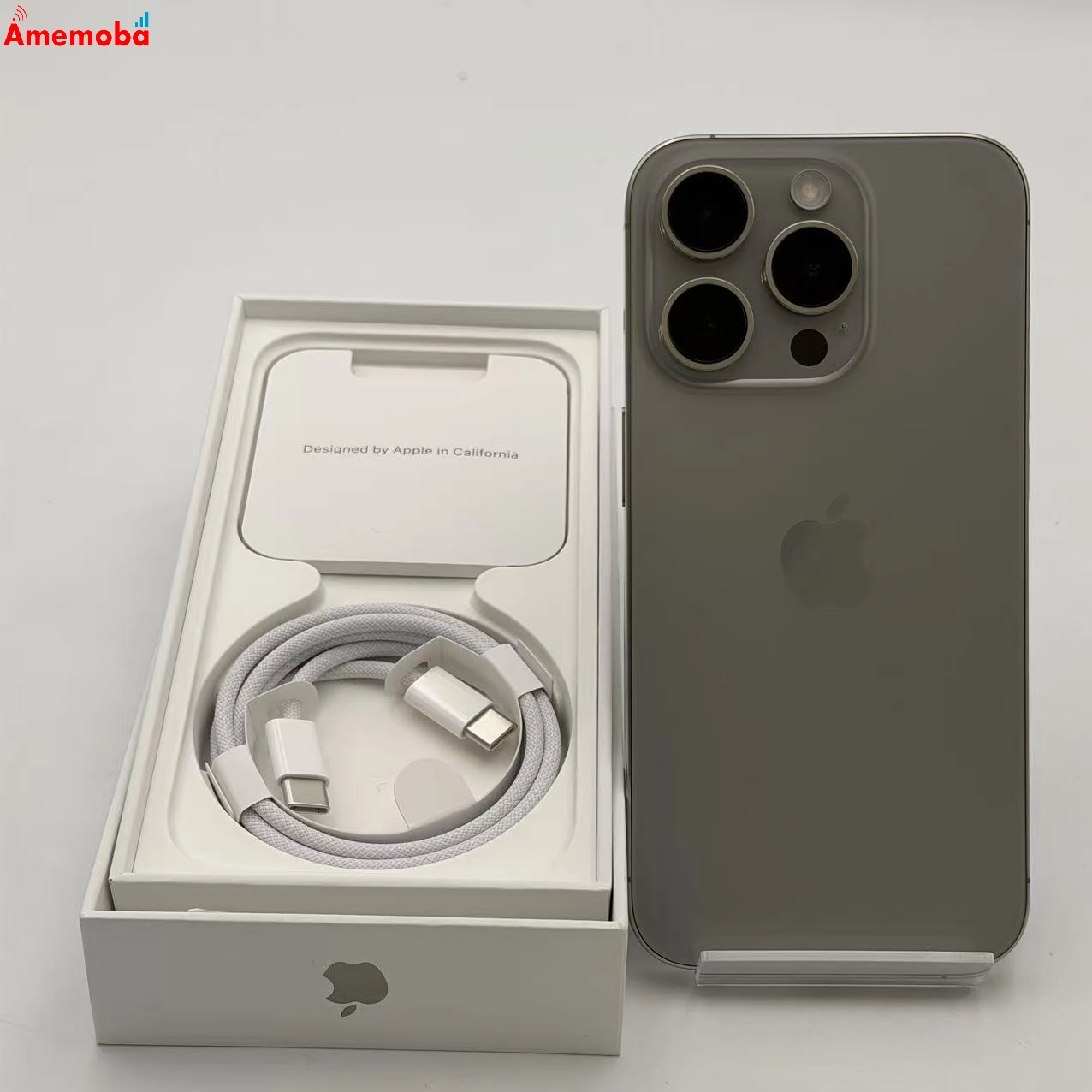 iPhone15 Pro 128GB ナチュラルチタニウム MTU93J/A Apple版SIMフリー  極美品