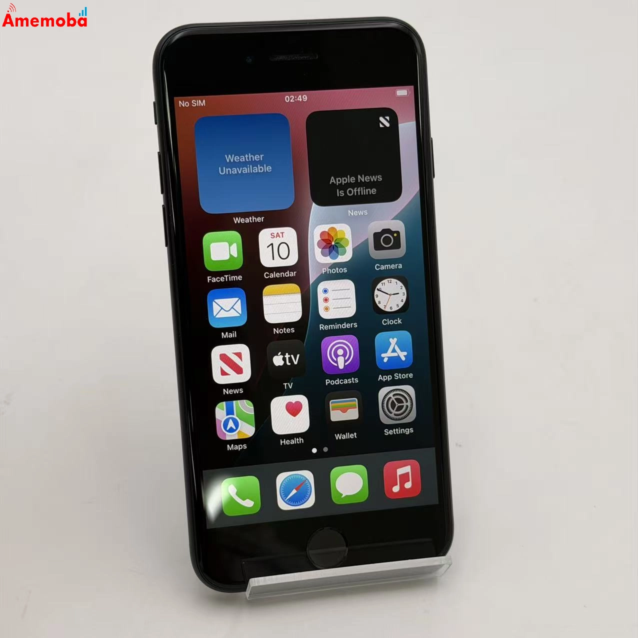 iPhoneSE 第3世代 64GB ミッドナイト MMYC3J/A AU版SIMフリー 美品