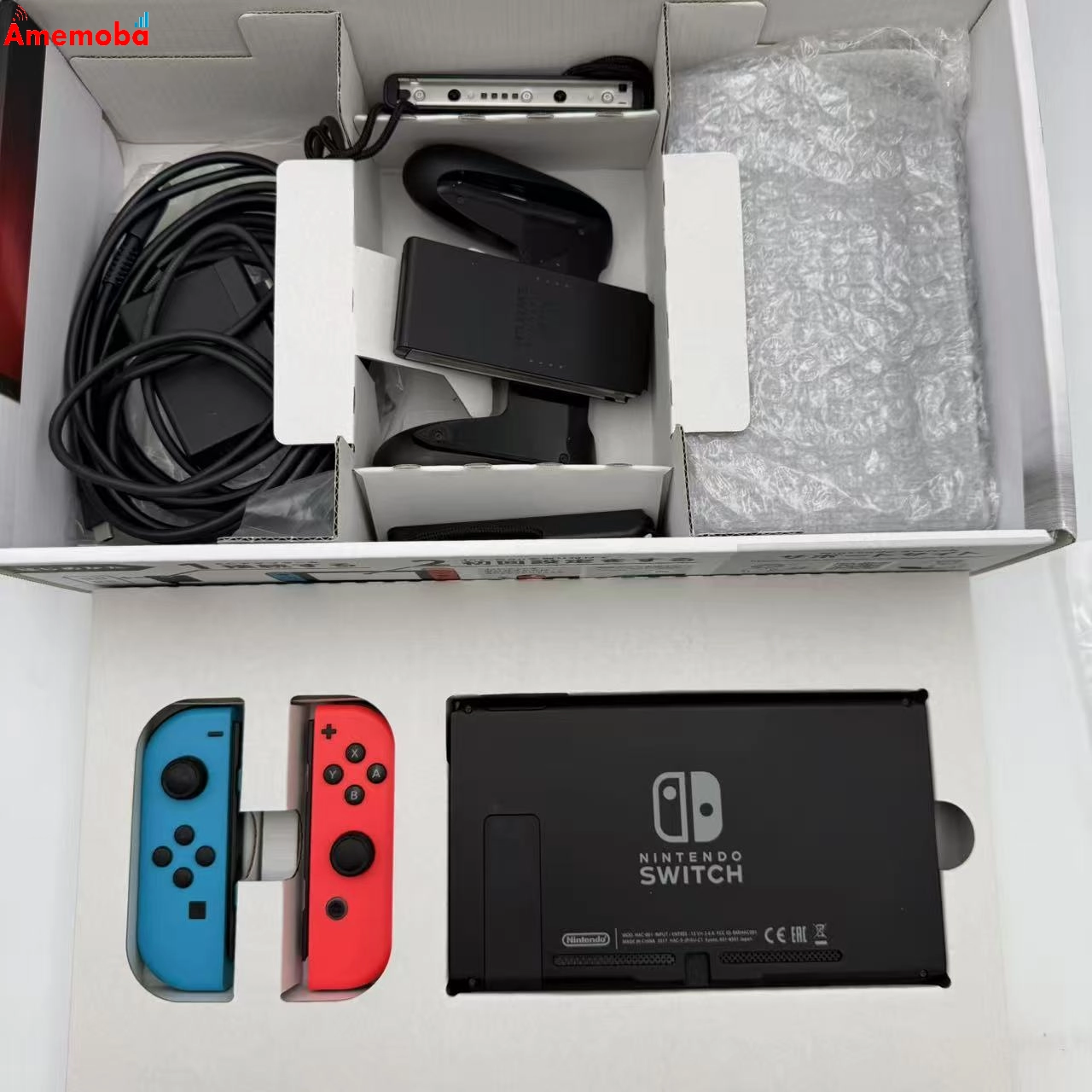 Nintendo Switch 本体 Joy-Con 2017年モデル 32GB ネオンブルー・ネオンレッド HAC-S-KABAA 美品